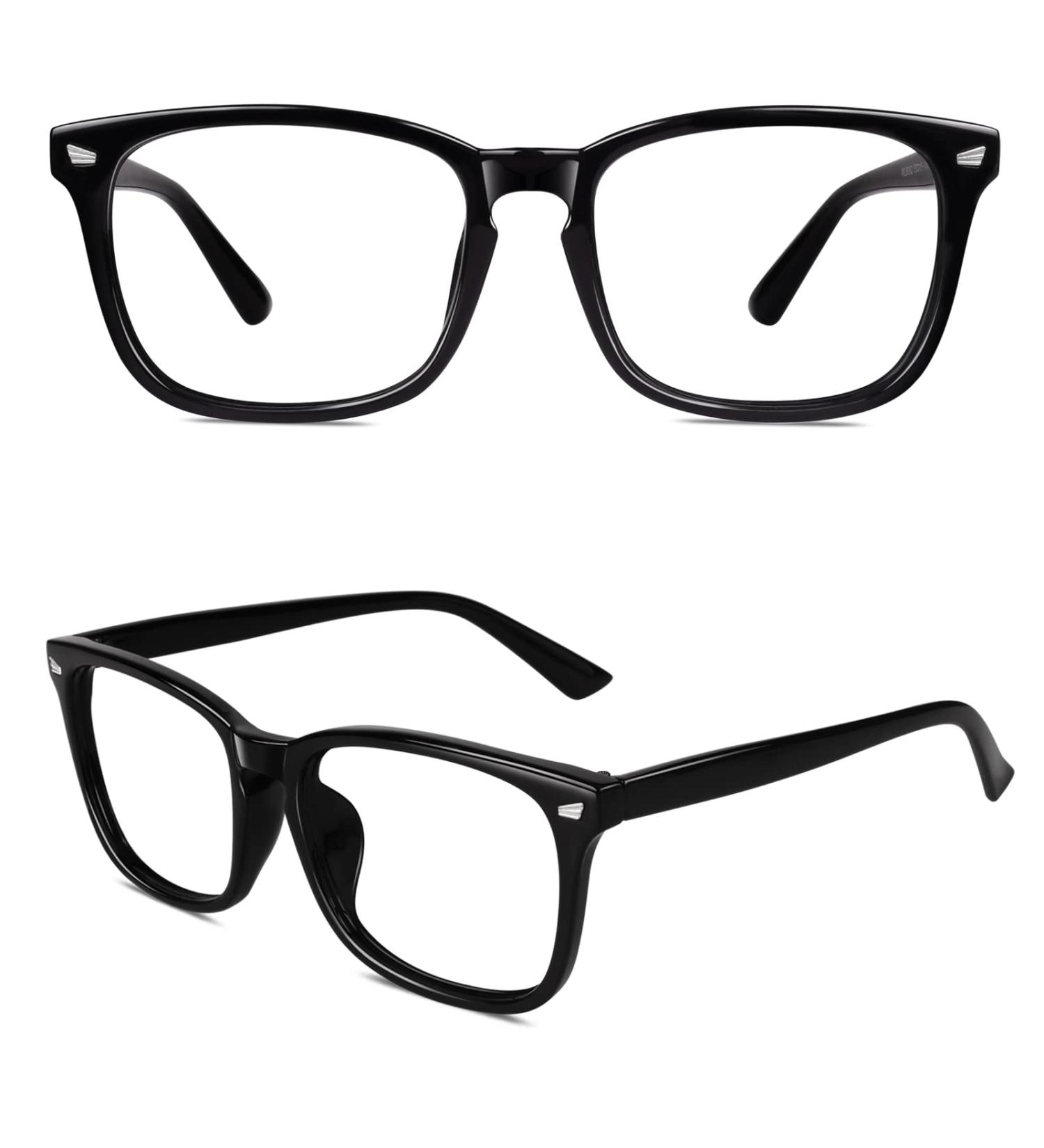 Shop CN92 Classic Nerd Glasses | Vintage 40s 50s Style Keyhole Panto with Clear Lens - Glossy Black - International Shipping - Buy Online on GoSupps.com