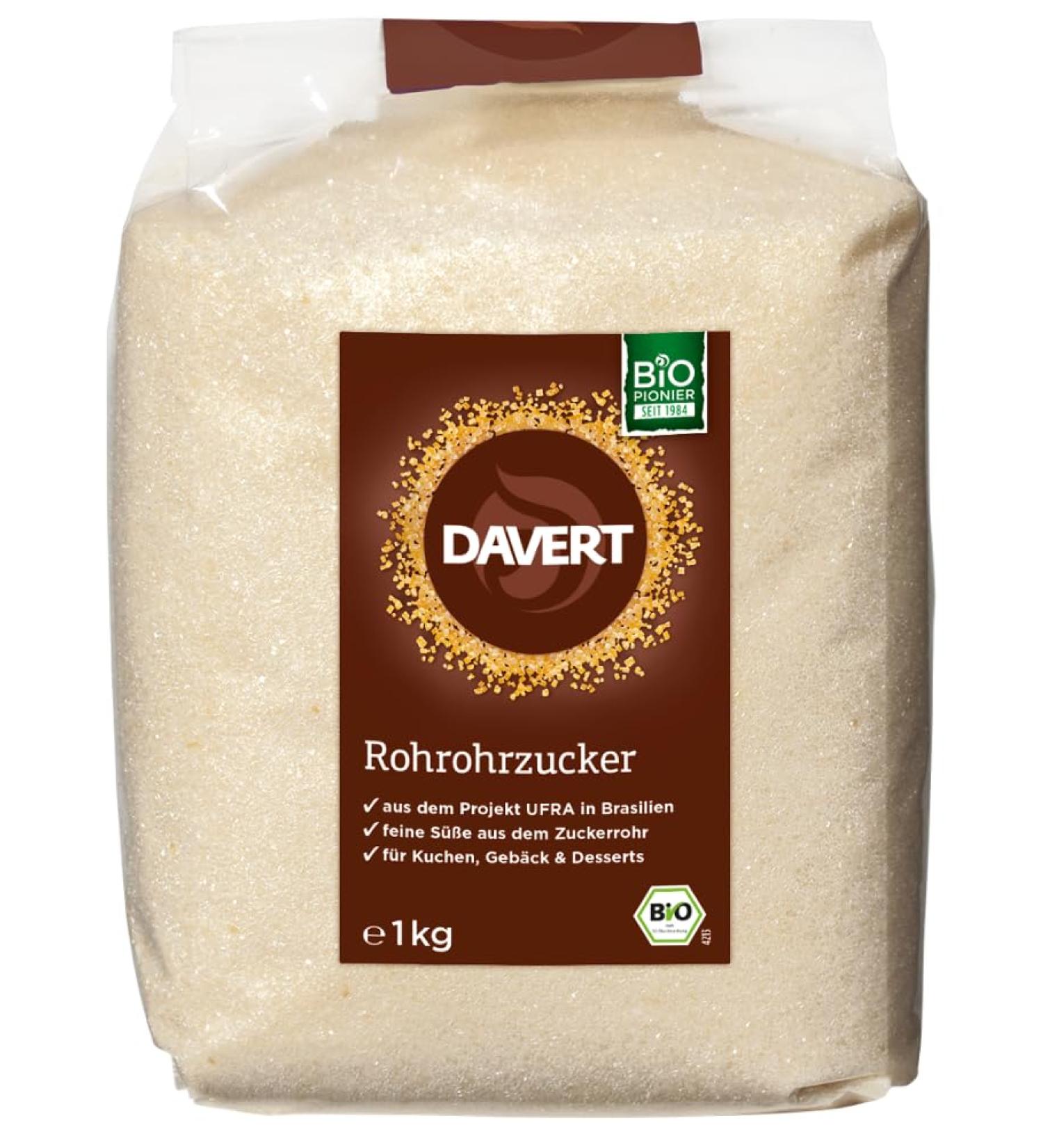Davert: Raw cane sugar UFRA 1 kg
