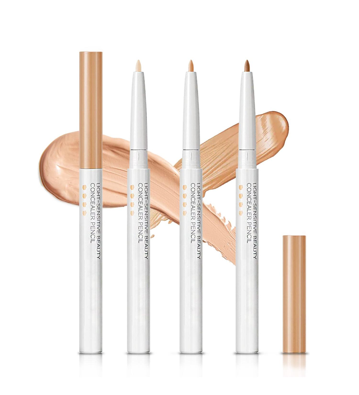 NewBang 3PCS Concealer Pencil Contour Highlighter Stick - Full Coverage Waterproof Pen for Dark Circles, Spots, Scars, Tattoos - 3 Count - Buy Online on GoSupps.com