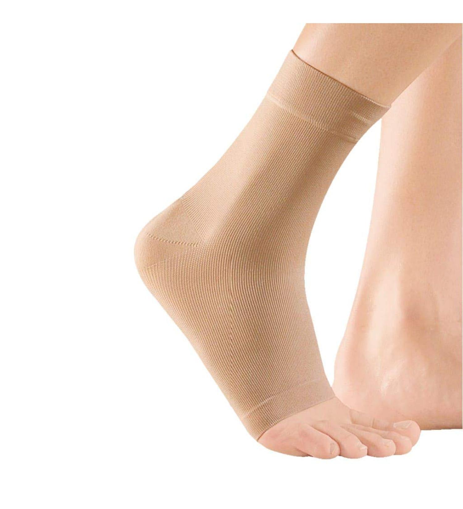 Medi two -way ankle bandage - foot bandage unisex |Size III |Bandage for ankle soft compression |Bilaterally portable | Caramel