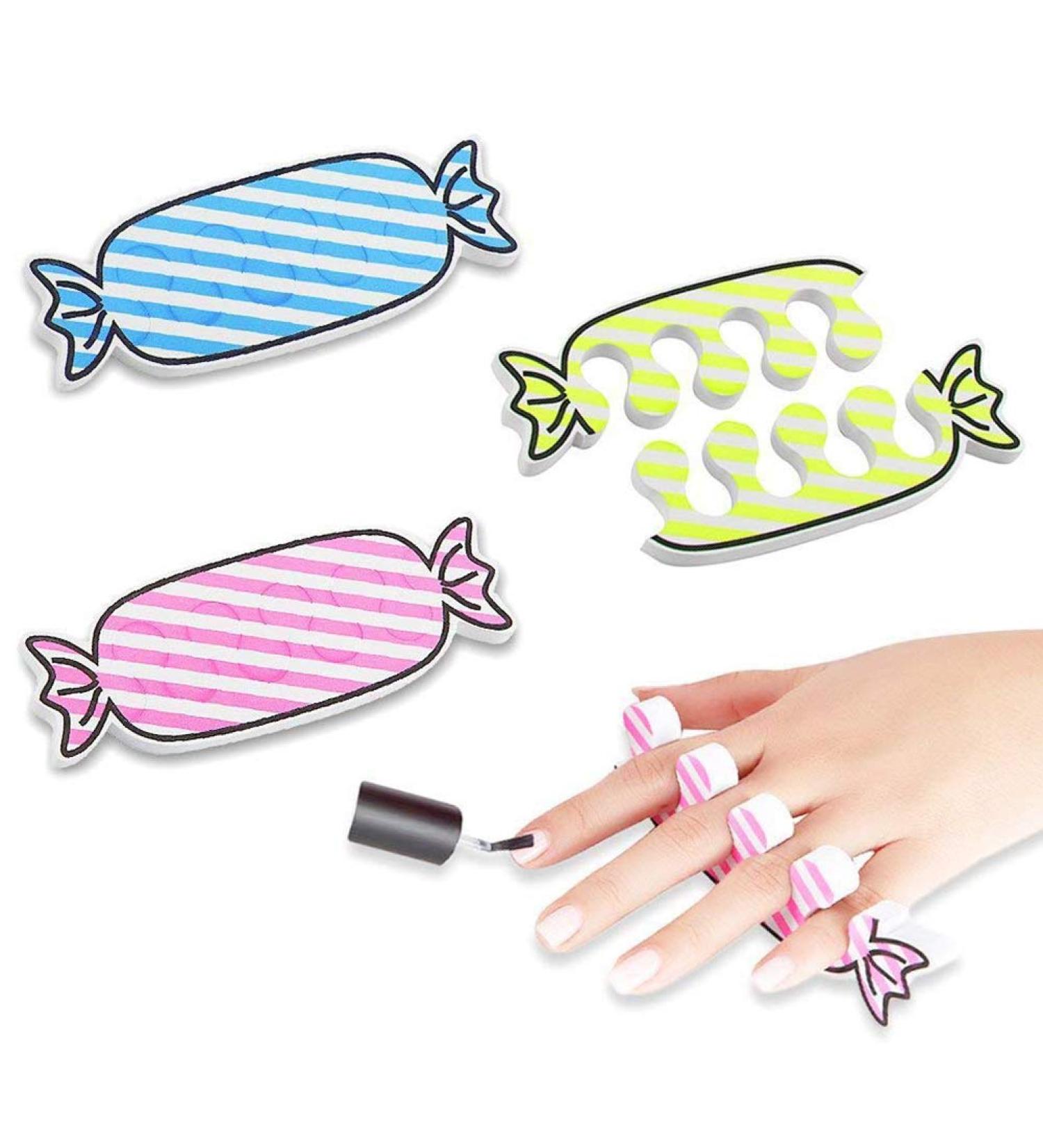 DomeStar Toe Separators Set - 24PCS Soft Foam Toe Cushions, Finger Separator Tool in 3 Colors for Party Spa Supplies - Buy Online on GoSupps.com