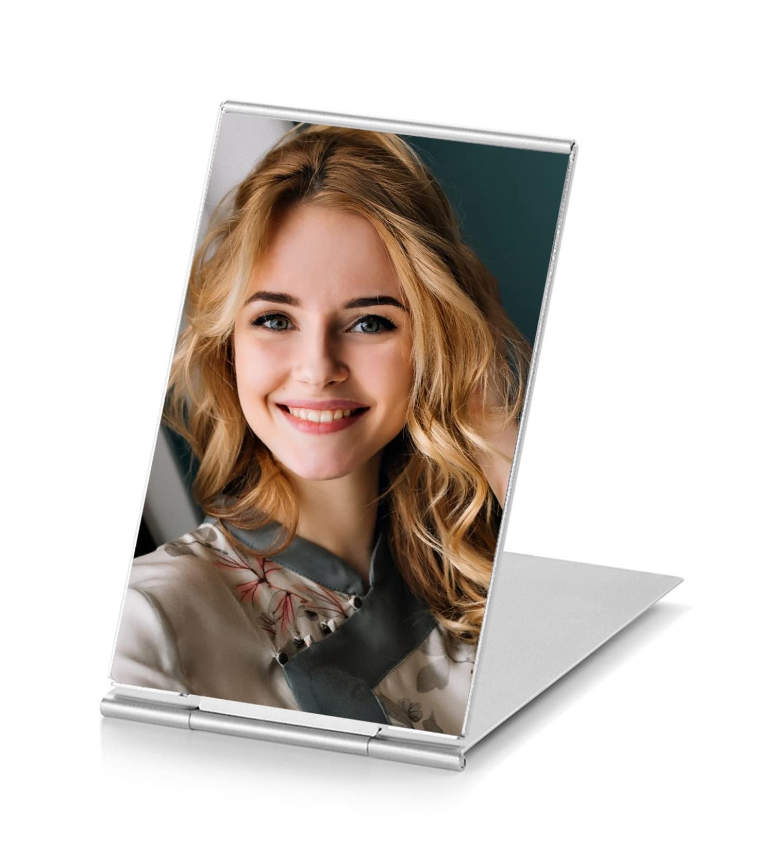 MIRRORNOVA Folding Makeup Mirror - Compact Ultra-Slim Portable Travel Size (3.3 inch) - Buy Online on GoSupps.com