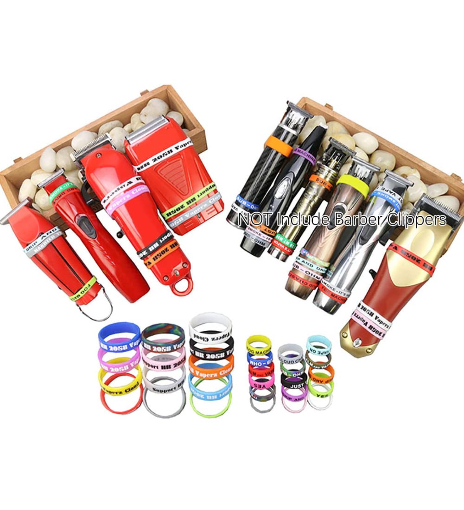 WAYUTO 40 Pack Professional Silicone Hair Clipper Bands | Barber Clipper Grips & Sleeves for Home Salon & Shop Enhance Your Hair Trimming Experience - Buy Online on GoSupps.com