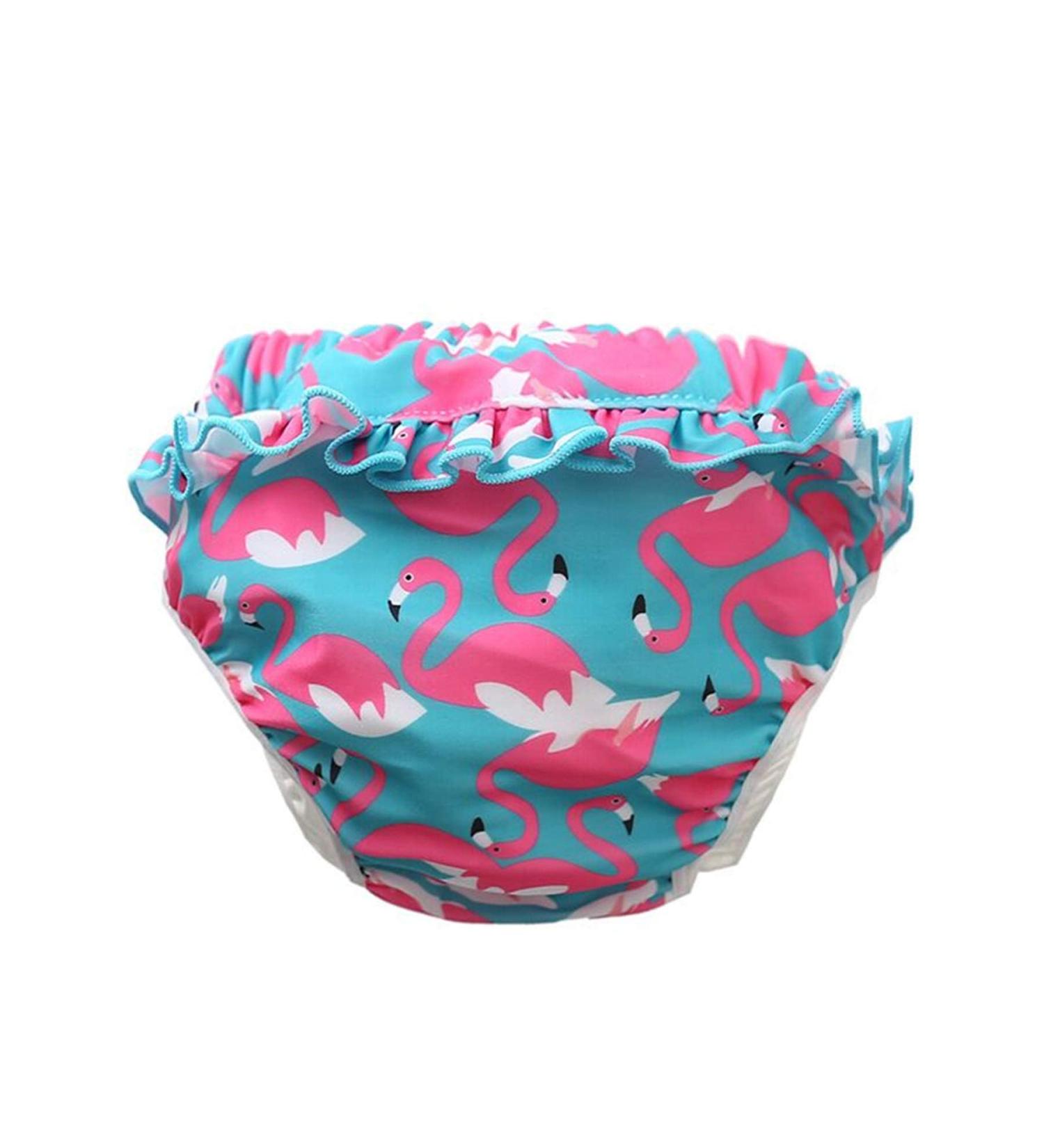 Adorable Reusable Baby Swimming Diaper for Toddlers 0-4 Years - Red Flamingo (L 28-36LB / 2-3 Years) - Buy Online on GoSupps.com