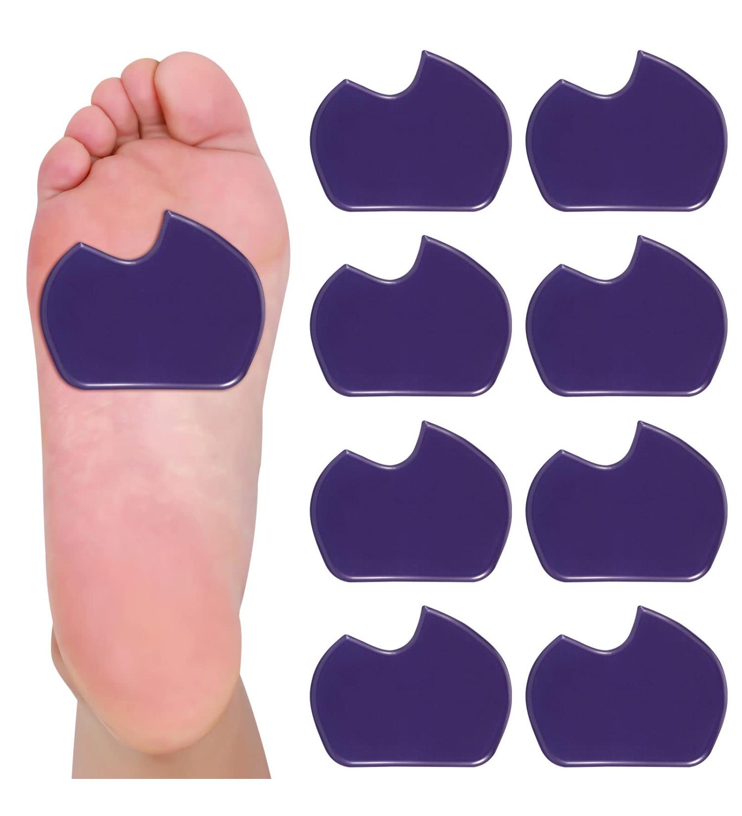 Vabean 8 Pcs Dancer Forefoot Cushion Metatarsal Foot Pads - Purple - Buy Online on GoSupps.com