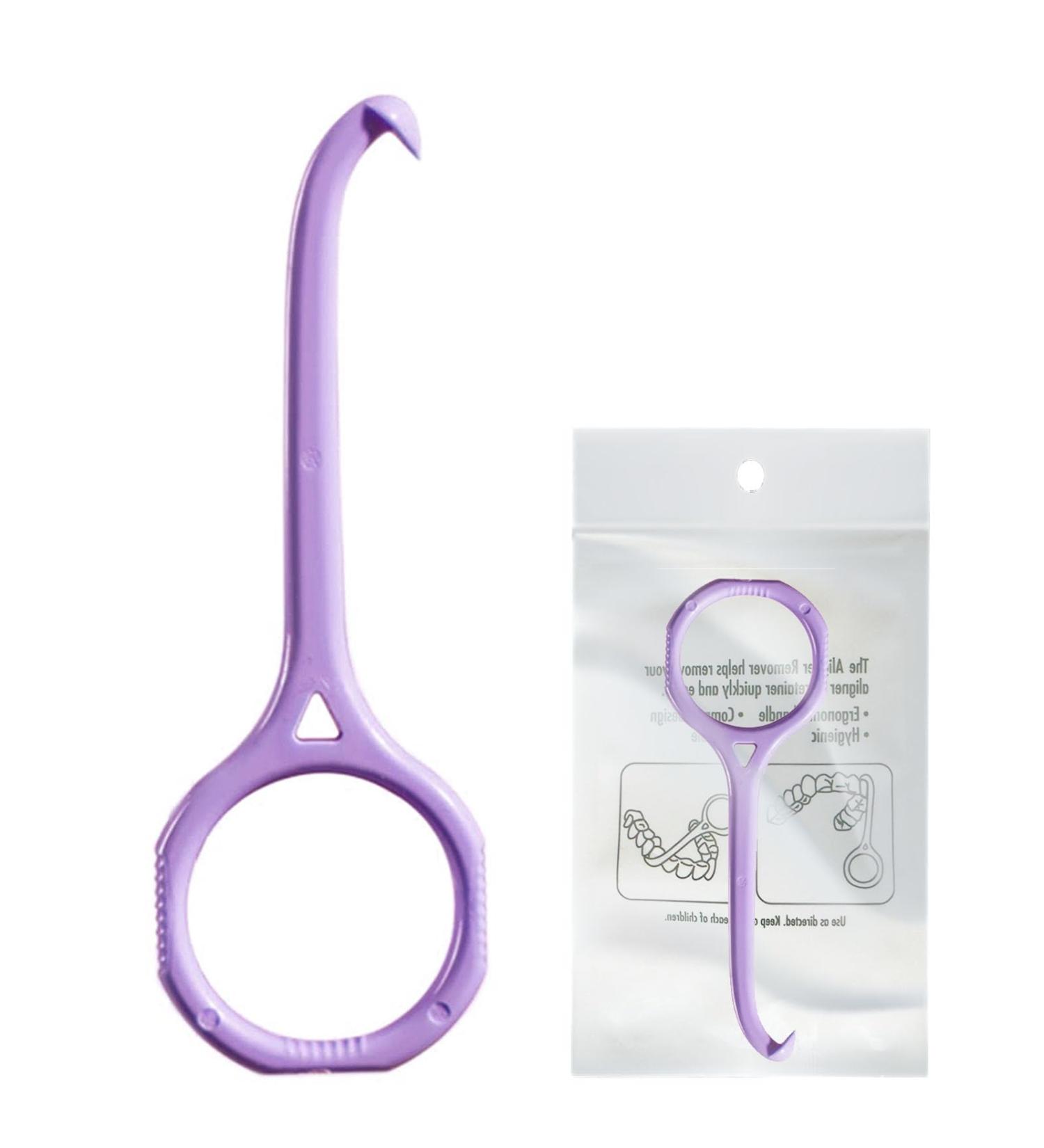Aligner Remover Tool & Chewies for Invisalign - Compatible with Aligners Retainers & Dentures - Purple - Buy Online on GoSupps.com