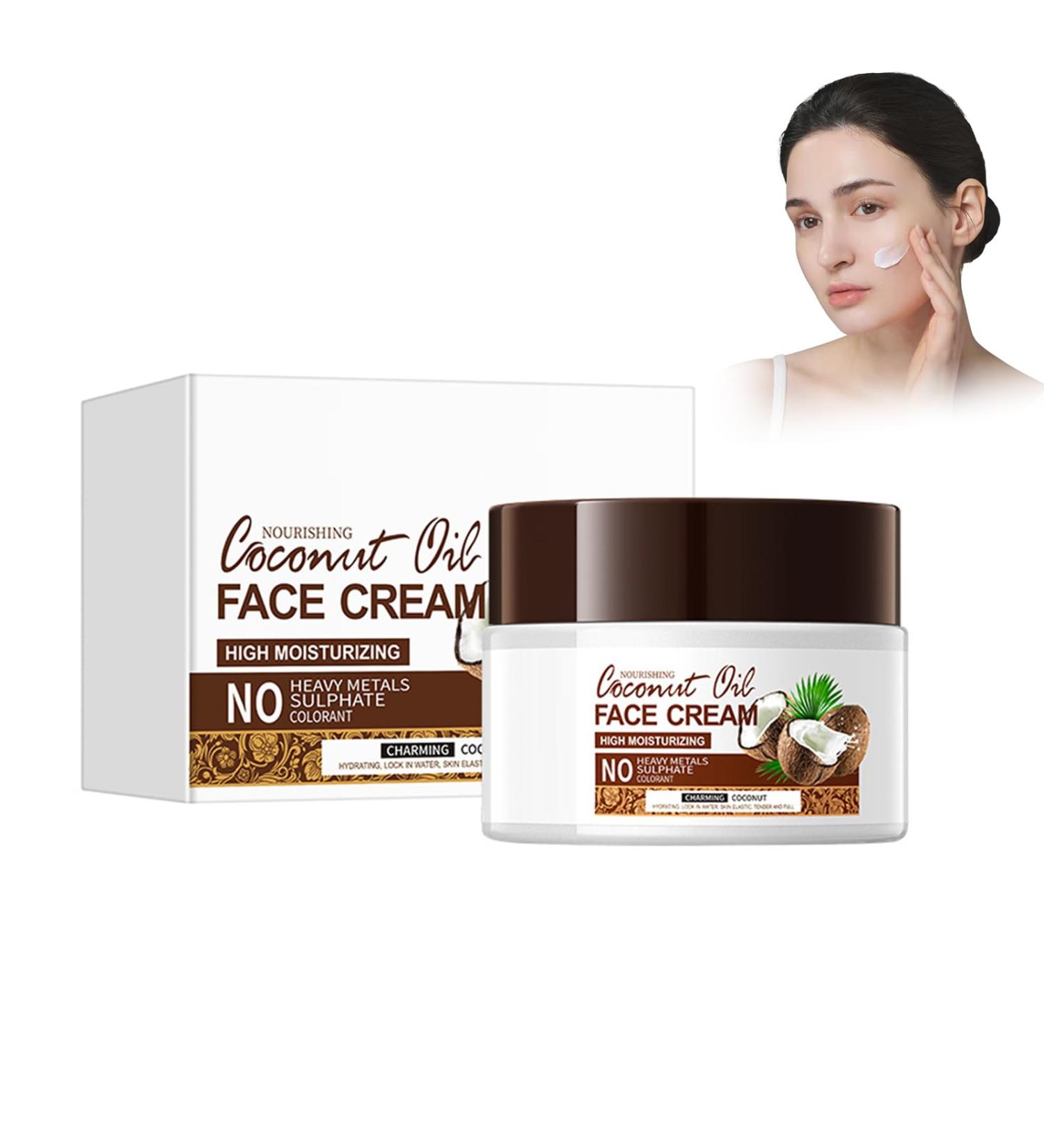 Crsetmyth Coconut Oil Coconut Oil Cream 50 g coconut oil cream caring moisturizer multifunctional cream for face hand and body nourishing moisture with coconut oil hydrated hydrates - Buy Online on GoSupps.com