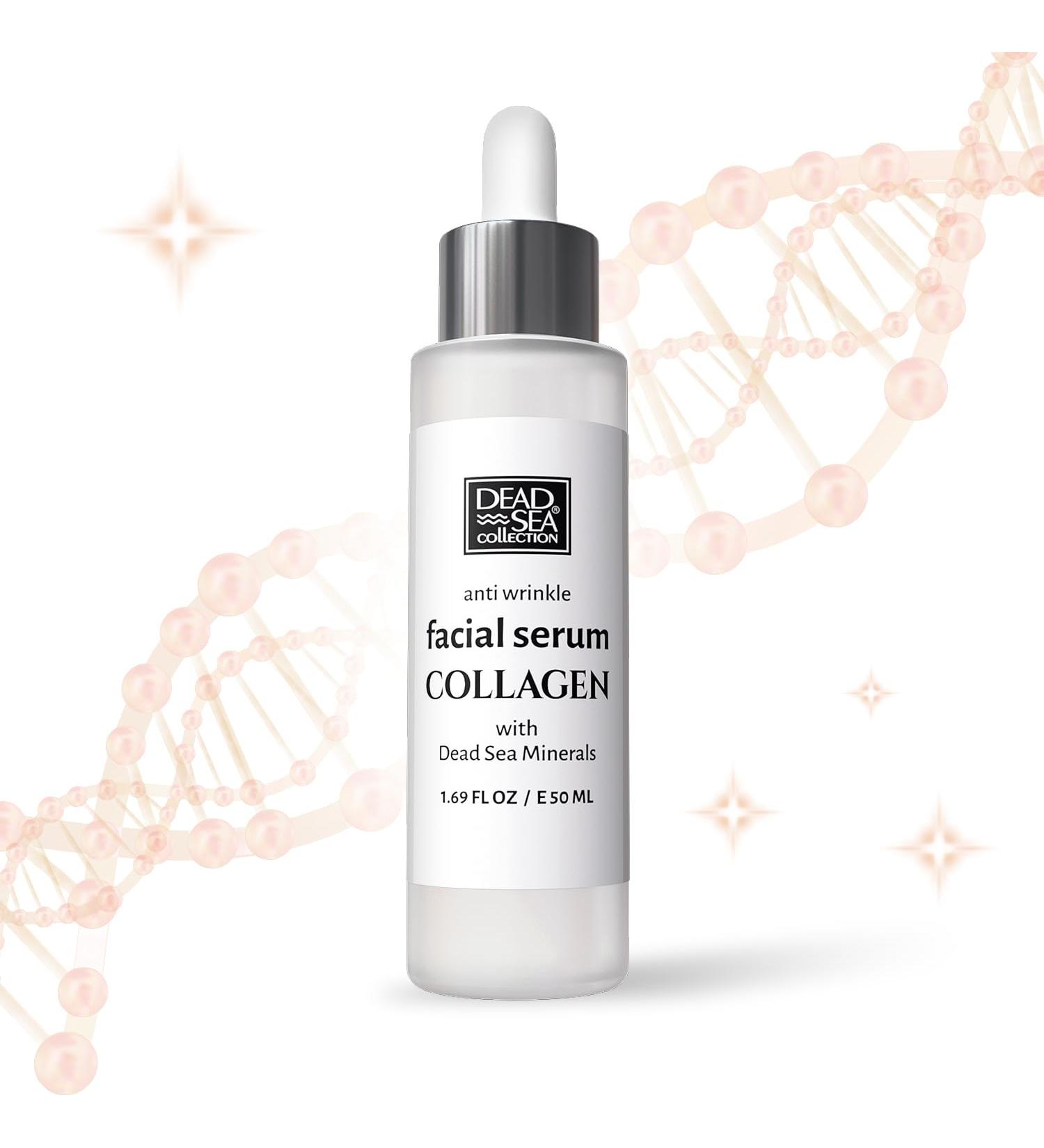 Dead Sea Collagen Serum for Face - Hydrating Skin Serum with Minerals & Vitamins for Smooth Moisturized Skin - 1.69 Fl. Oz - Buy Online on GoSupps.com