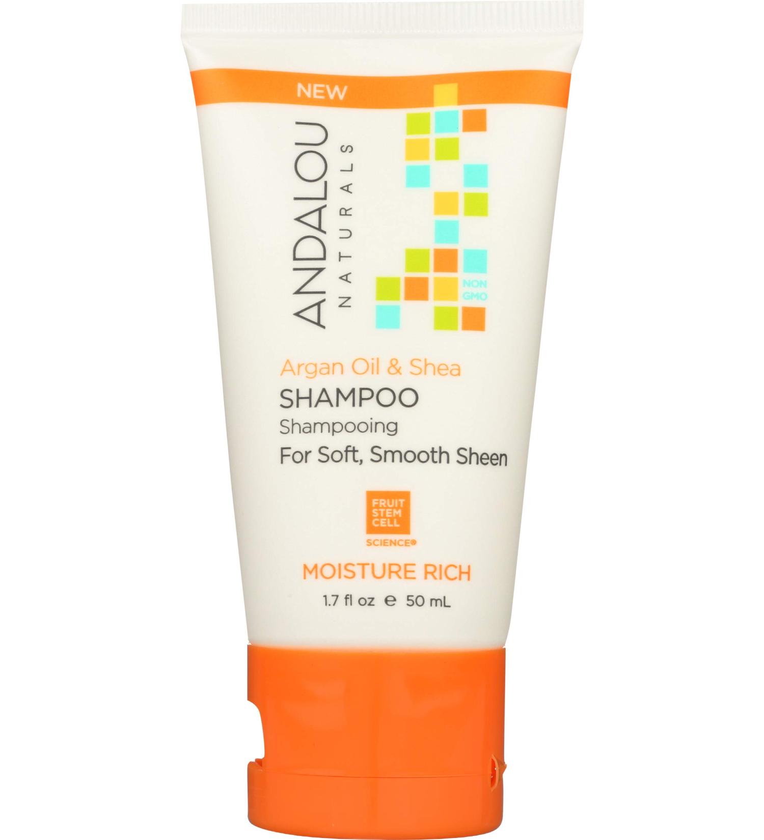 Buy Andalou Naturals Argan Oil & Shea Shampoo - 1.69 Fl Oz | Nourishing Hair Care for All Hair Types - Ships Internationally - Buy Online on GoSupps.com