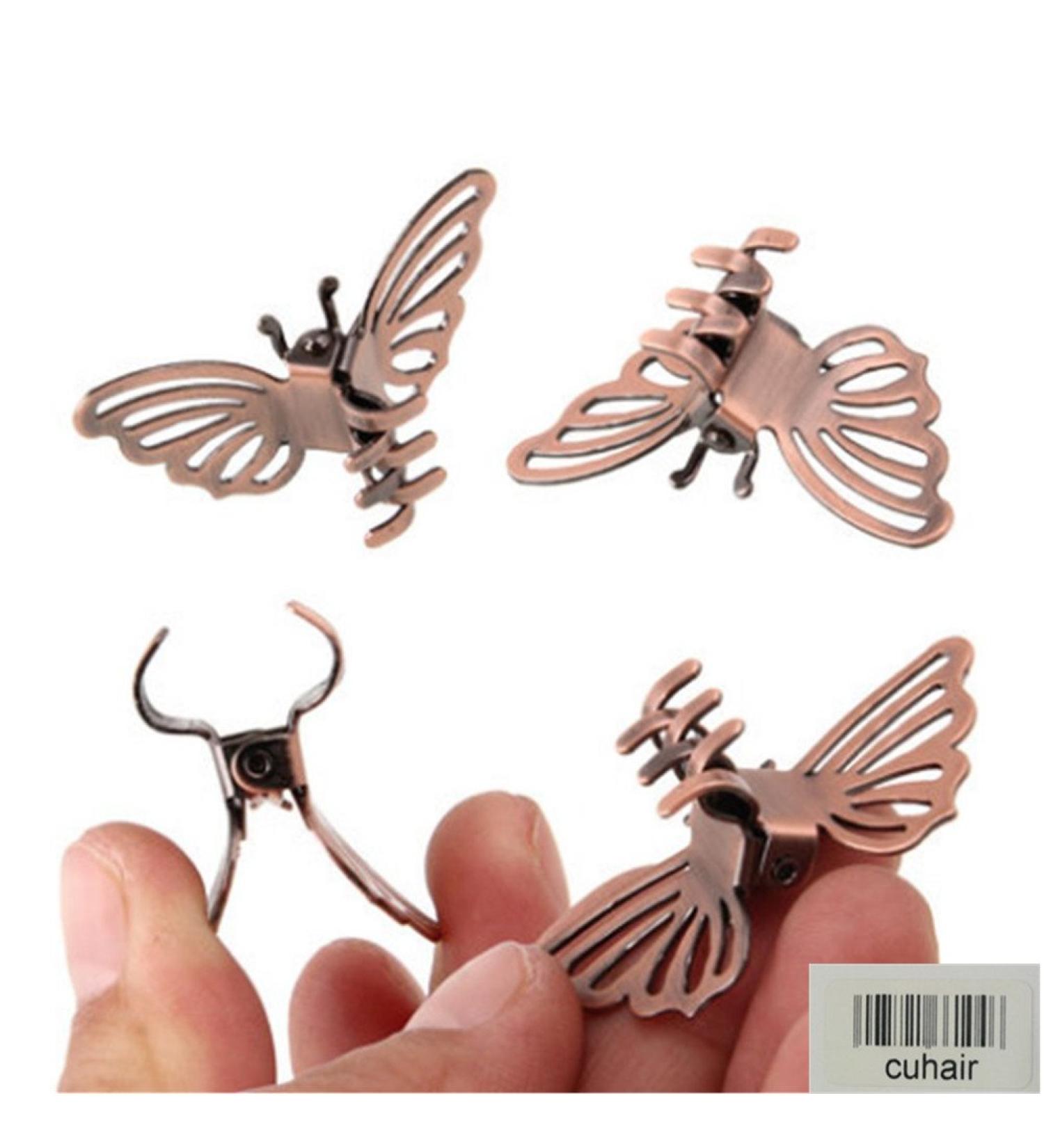 Cuhair 5pcs vintage alloy sheet metal punk women girls hair clips hair clips hair clip hair clip hair clip hair accessories butterfly pony