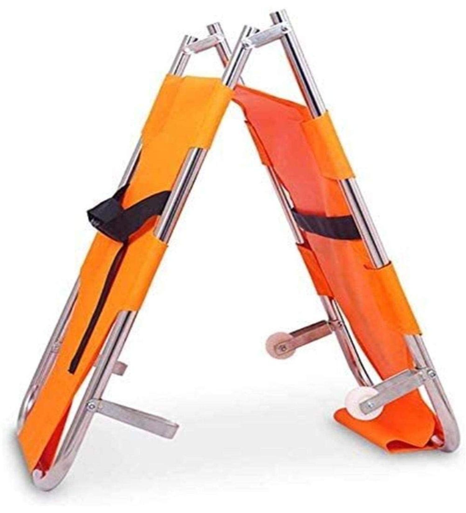 Emergency Rescue Stretcher Flat Foldaway Portable Stretcher with Two Steel Bars for Hospital Ambulance Weight Capacity 350 Lb 1212 (Size : Orange)-Orange () - Buy Online on GoSupps.com