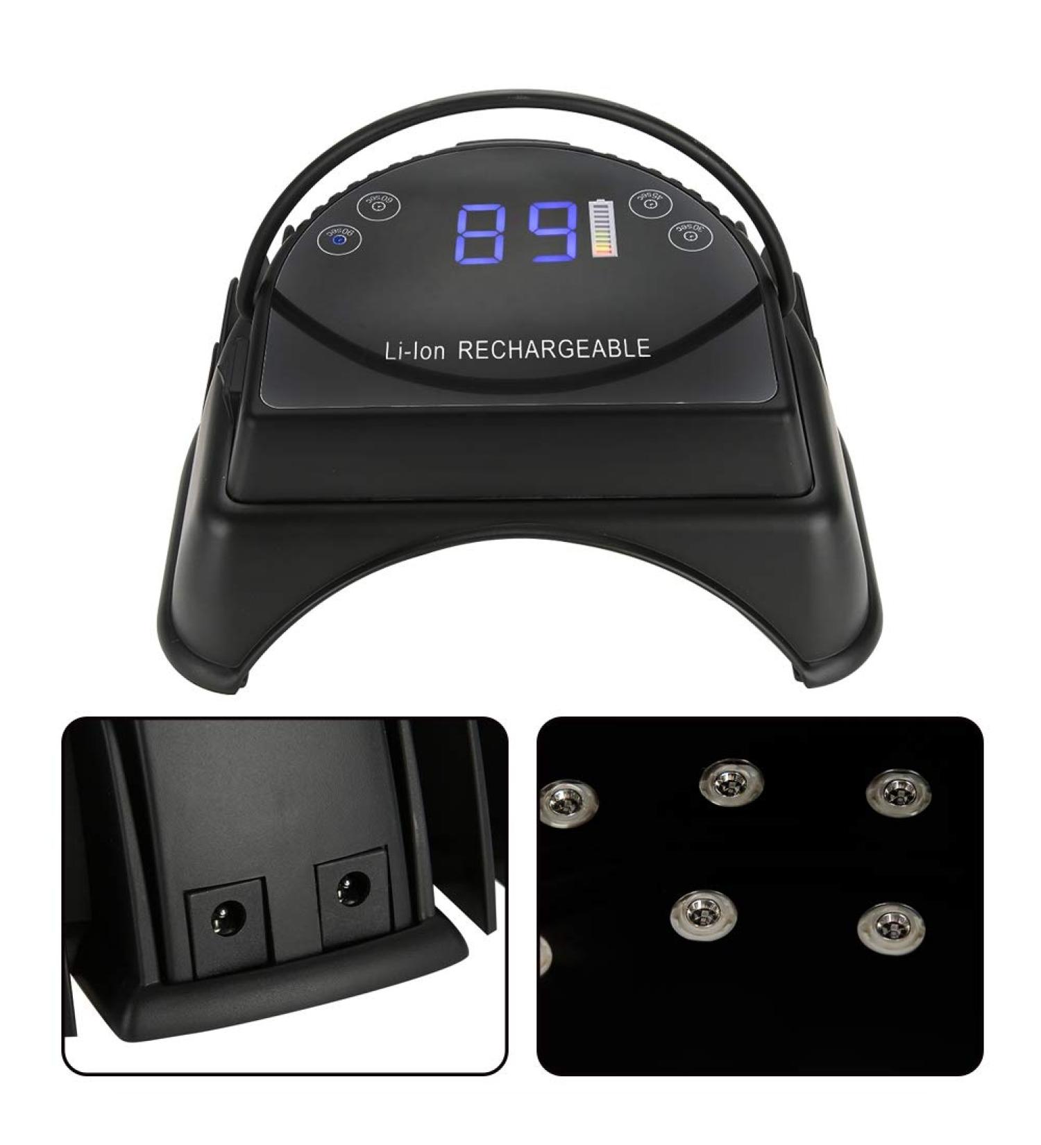Gel Uv Led Nail Lamp Rechargeable Manicure Pedicure Nail Lamp Professional Nail Dryer Gel Polish Light UV Gel Curing 64W Nail Art Tools Accessories with 4 Timer Setting LCD Display(UK) - Buy Online on GoSupps.com