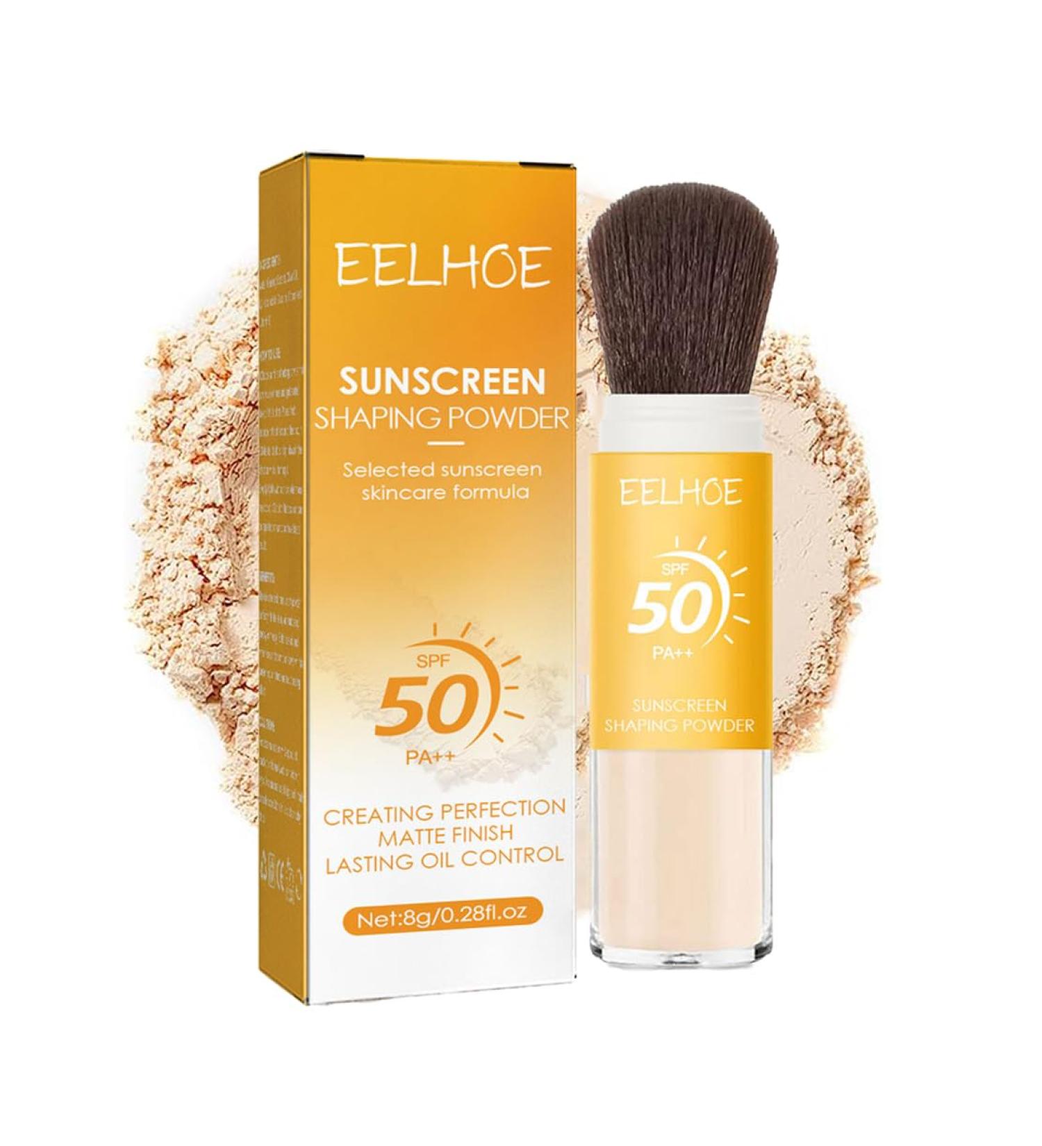 HADAVAKA Translucent SunscreenInfused Setting Powder Oil Control Natural Matte Finish Mineral Brush with Light Breathable Formula for All Skin Types 1PC - Buy Online on GoSupps.com