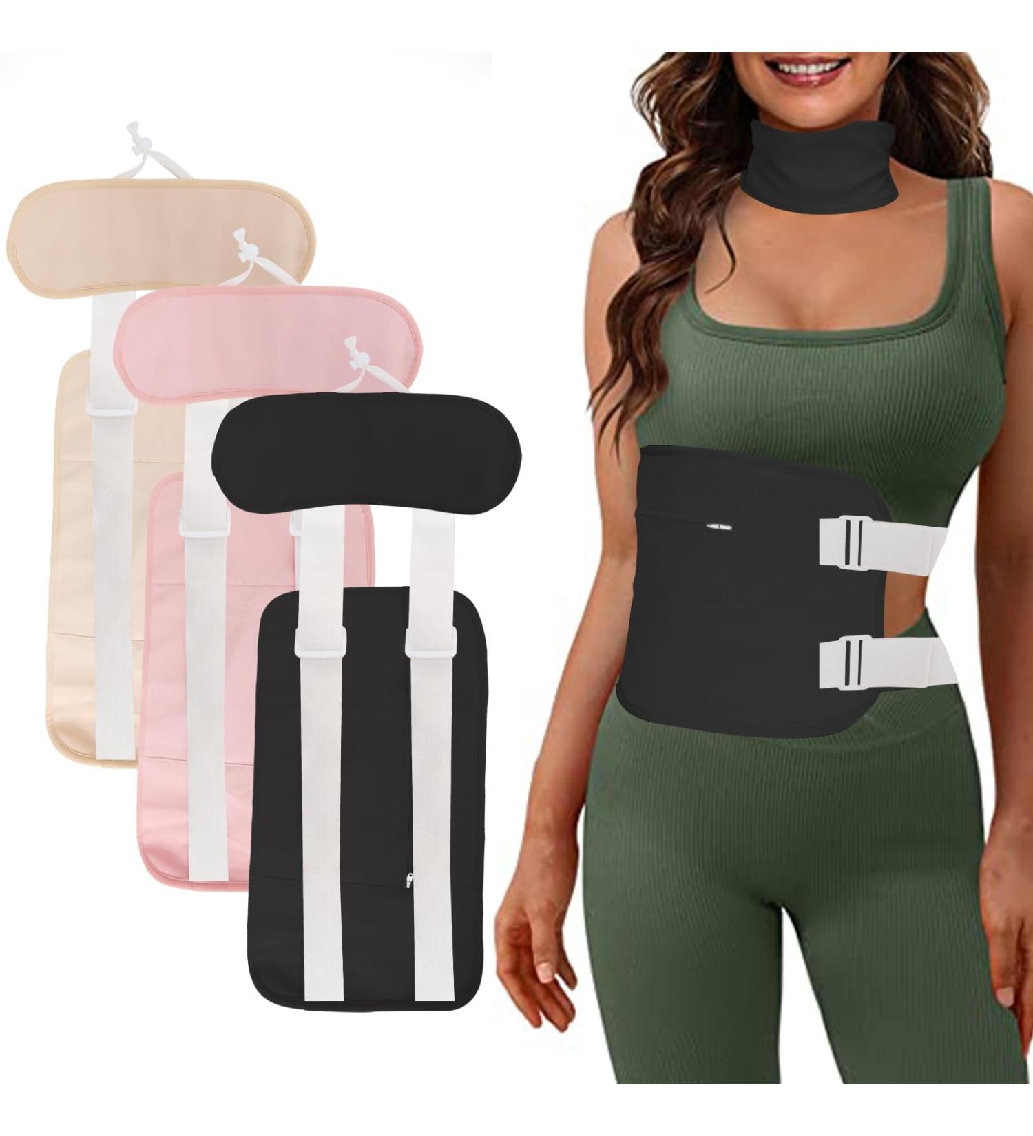 Castor Oil Pack Kit for Waist & Neck | Adjustable Leak-Proof Organic Cotton & Flannel - Buy Online on GoSupps.com