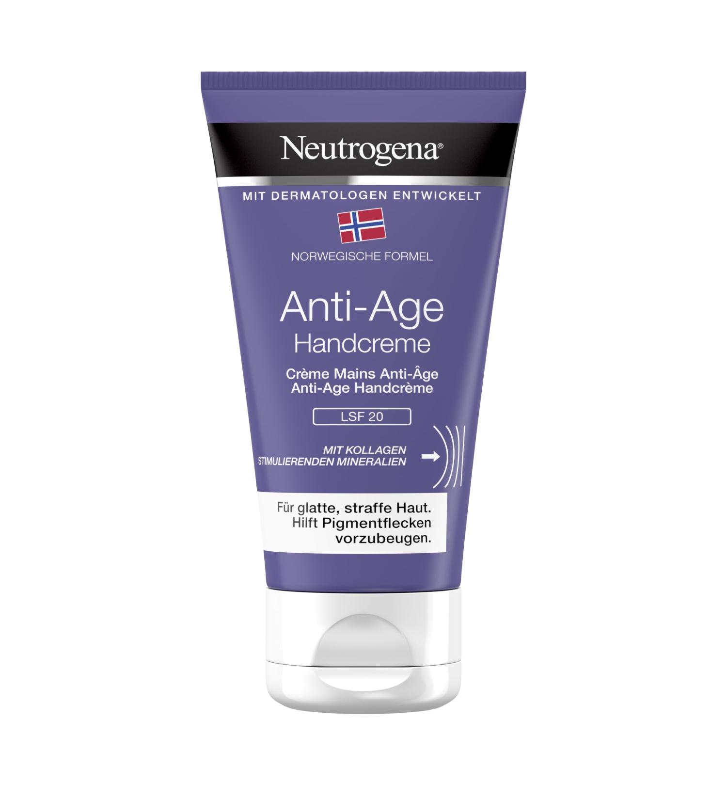 Neutrogena Norwegian Formula Anti-Age Hand Cream with SPF 20 - 75ml | Nourishing Moisture & Collagen for Smooth Tight Skin - Buy Online on GoSupps.com