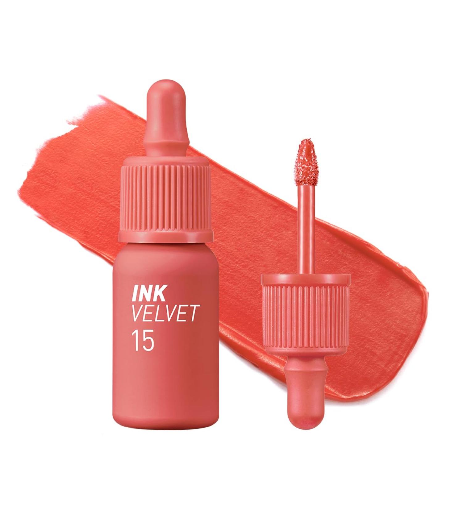 Peripera Lip Ink Velvet Tint - Soft Long-Lasting Rose Makeup | Glowing Cosmetics 4g - Buy Online on GoSupps.com