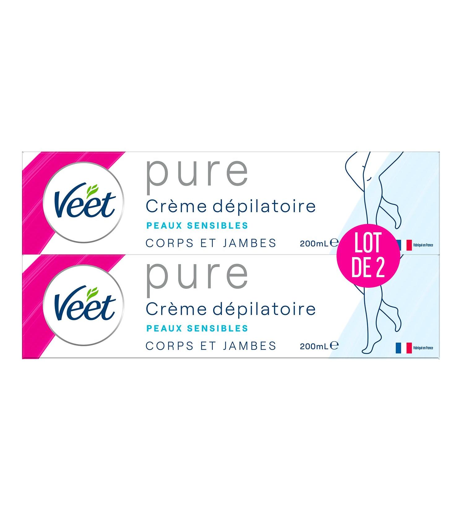 Veet Minima Pure Cr me D pilatoire - Douceur Longue Dur e Apr s Epilation - Peaux Sensibles - Tube 200ml (Lot de 2) - Buy Online on GoSupps.com
