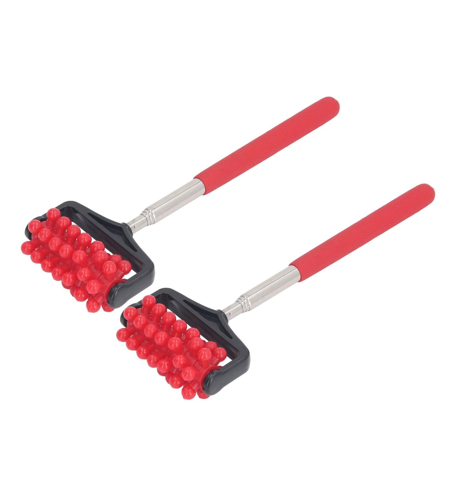 2 Pack Stainless Steel Telescopic Back Massage Roller with Essential Oil Enhance Blood Circulation | International Shipping - Buy Online on GoSupps.com