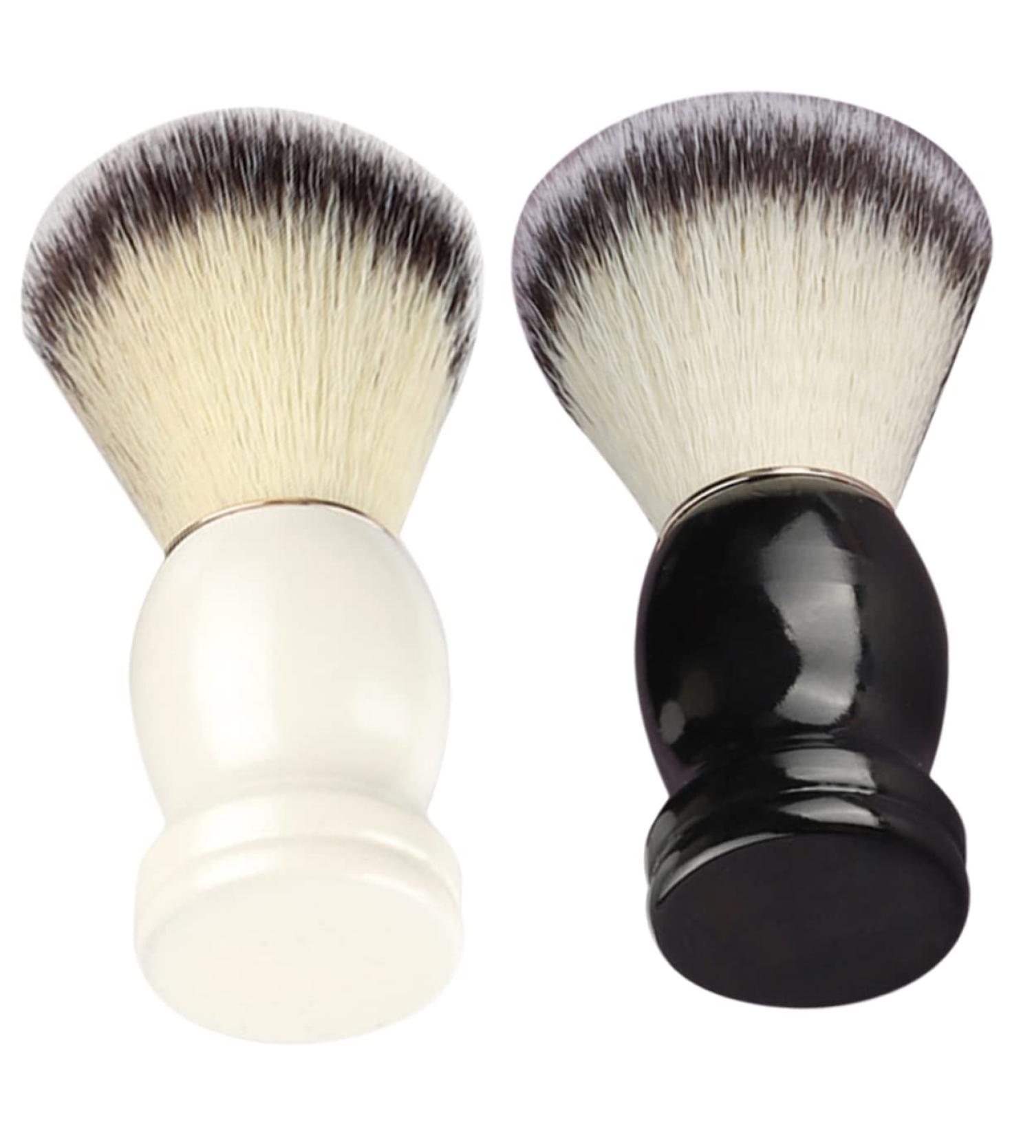 Beatifufu Manual Shaving Brush Set - 2 Pieces Razor Brush Tool for Hairdressing & Foaming Razor Cleaning Accessories - International Shipping Available - Buy Online on GoSupps.com