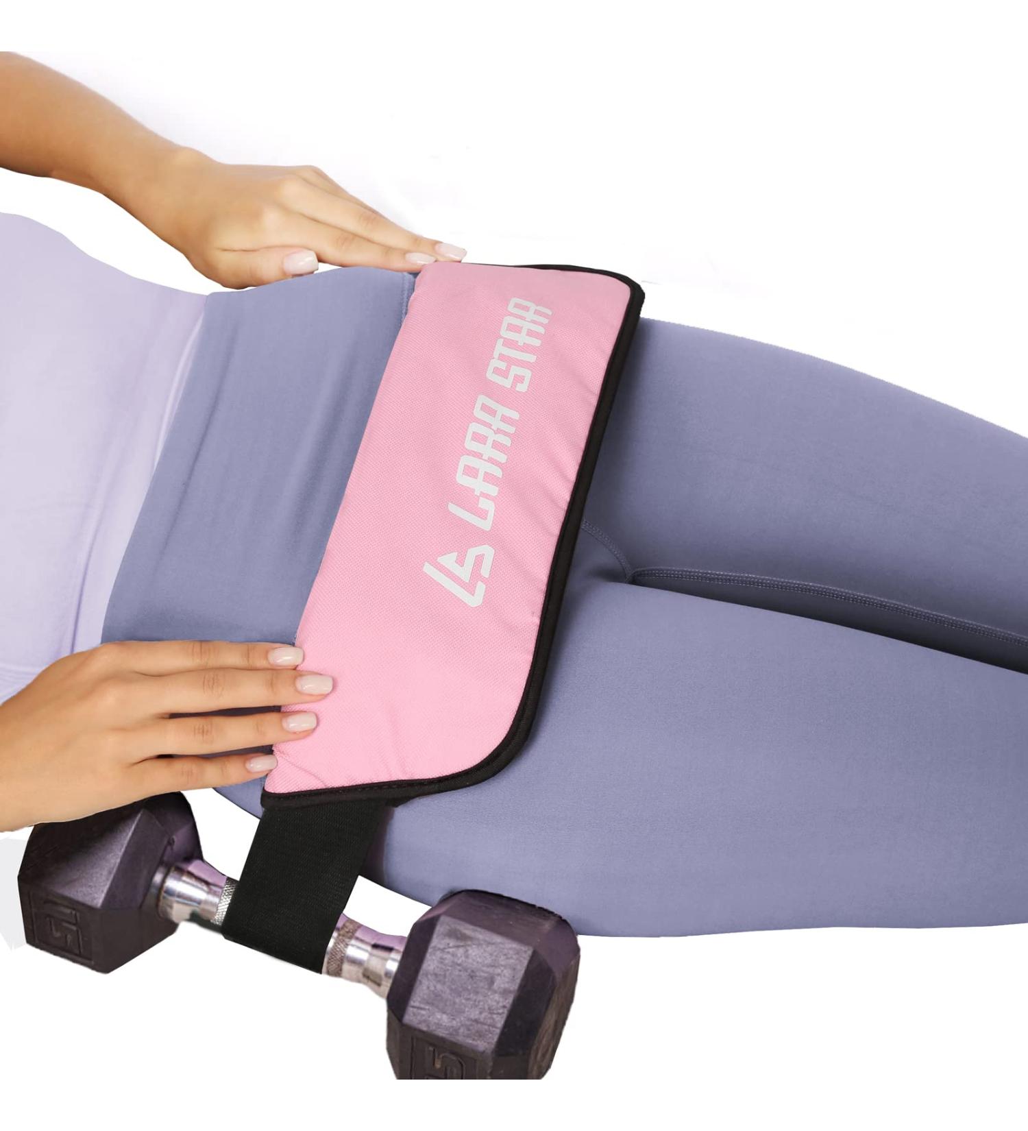 Lara Star Hip Thrust Belt - Booty Belt for Glute Bridge & Lunges | Best Hip Belt Pad for Butt Workouts with Dumbbells & Kettlebells - Light Pink - Buy Online on GoSupps.com