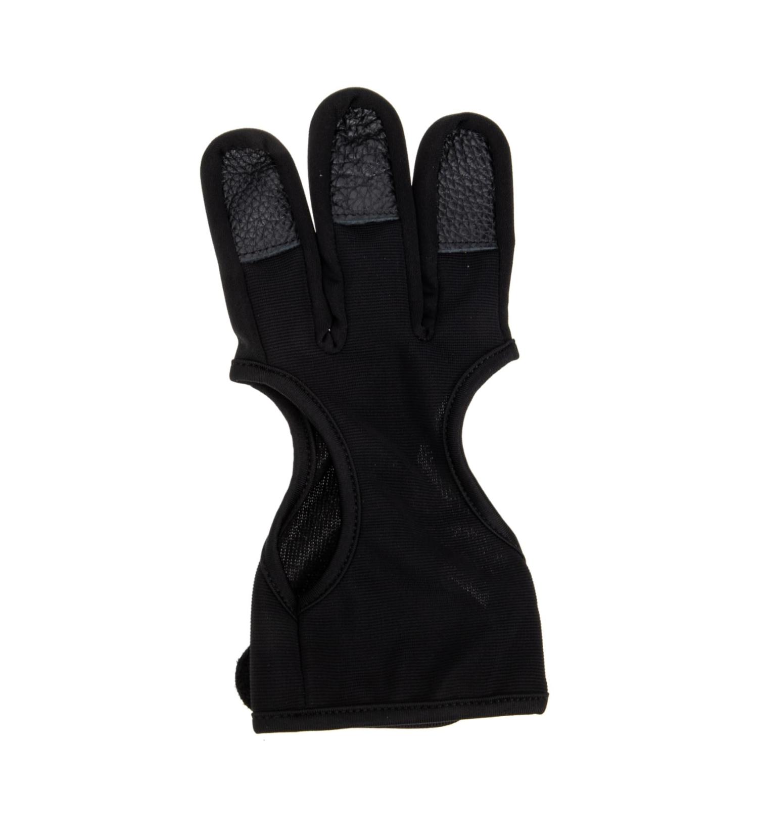 Anneome Archery Finger Stall Mittens Bow and Finger Glove Three Finger Archery Gloves Leather Gloves Archery Equipment Portable Shooting Glove Wear-resistant Archery Equipment Black Major 20x10cm Black - Buy Online on GoSupps.com