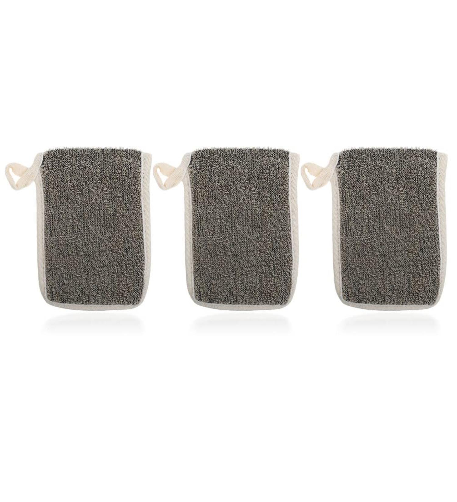 FRCOLOR Bath Sponge & Dr. Sasquatch Soap Holder Bag - Microfiber Exfoliating Pouch for Body & Face Cleaning | 3pcs Soft Soap Bags - Buy Online on GoSupps.com