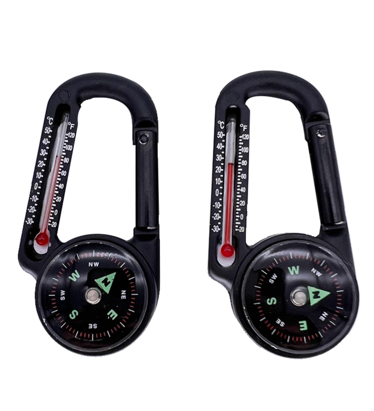 Buy LXUebaix Multifunctional Hand Mountain Climber Thermometer Mini-Compass Keychain | Perfect for Hiking & Camping | International Shipping - Buy Online on GoSupps.com
