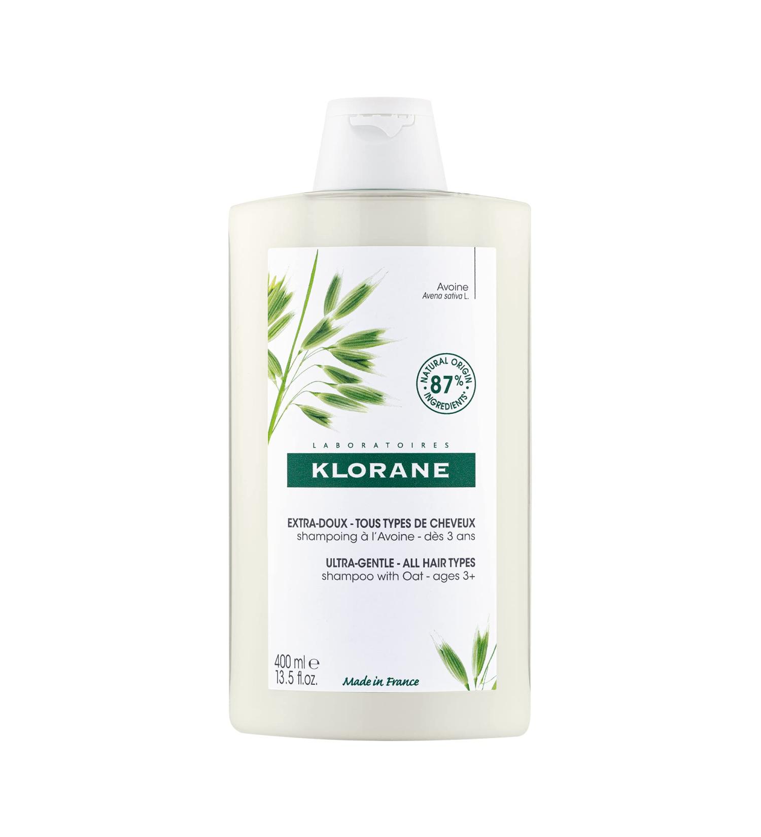 Klorane - Ultra-gentle Shampoo with Oat Milk - All hair types Suitable for the Entire Family SLS and Paraben Free - 400ml - Buy Online on GoSupps.com