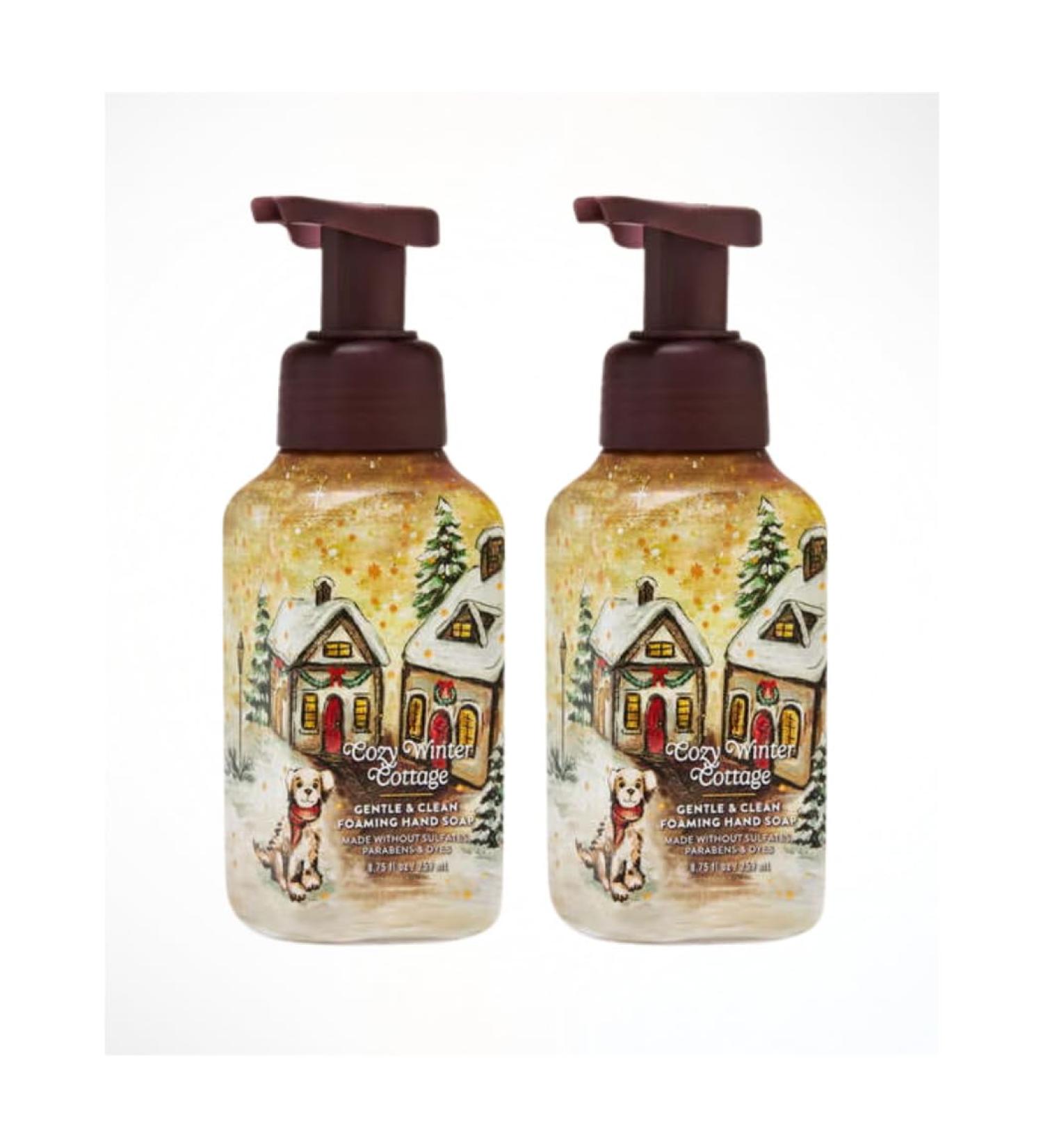 Cozy Winter Cottage Gentle & Clean Foaming Hand Soap (Pack of 2) 8.75 Fl Oz each (Packaging Design Styles May Vary)