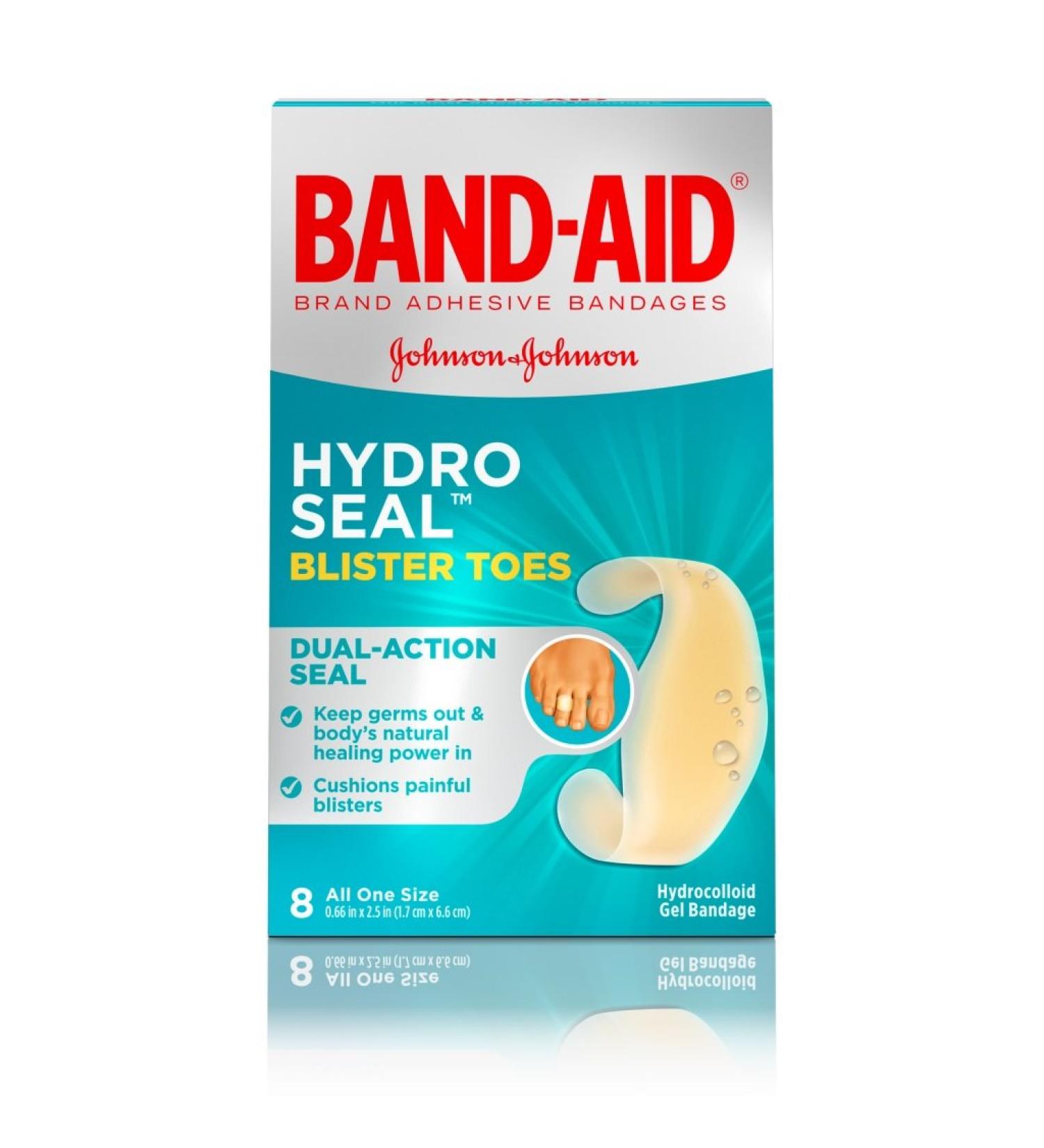 BAND-AID Brand HYDRO SEAL BLISTER TOE CUSHIONS, 8 COUNT