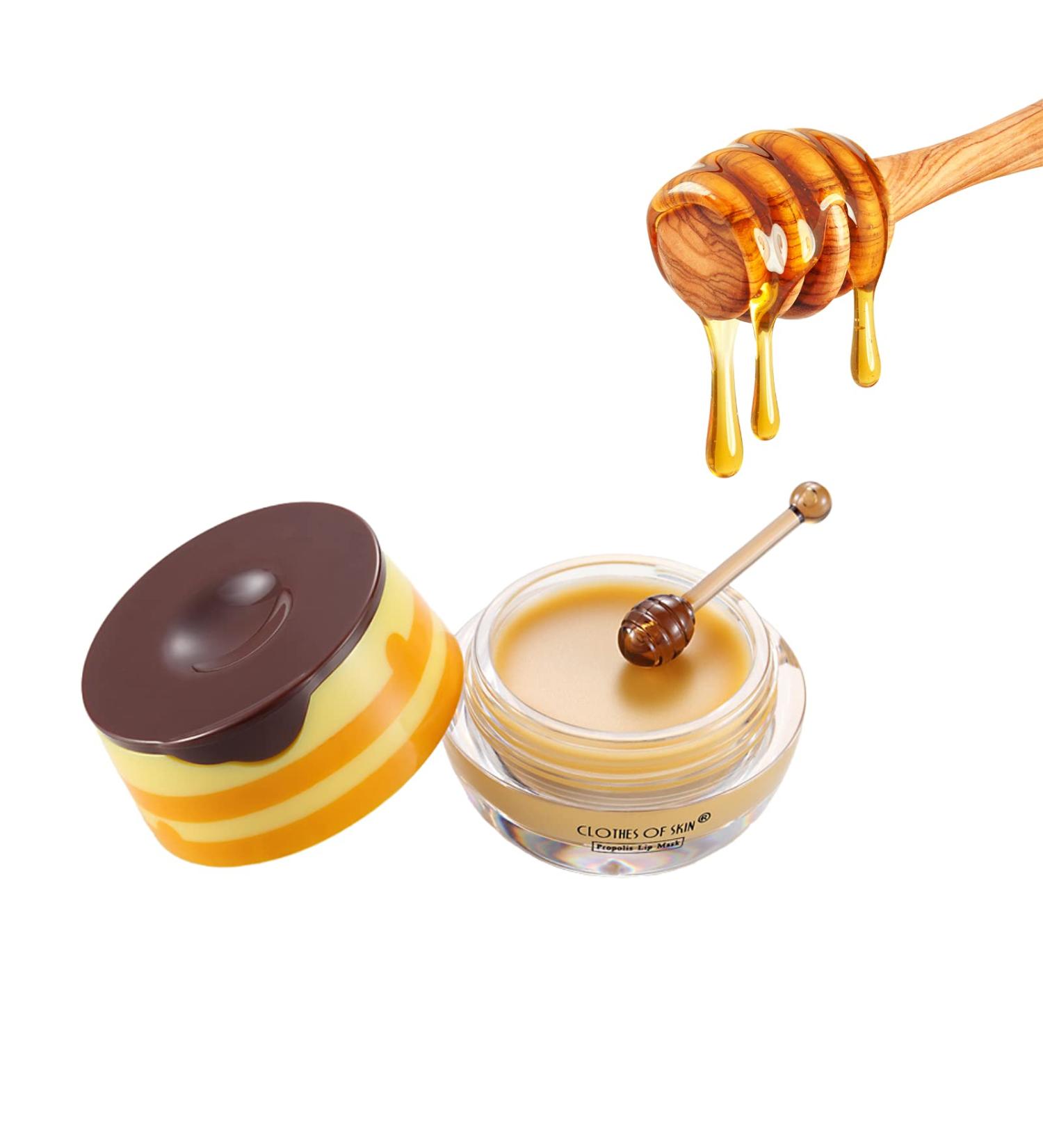 Moisturizing Propolis Lip Mask | Dead Skin Removal & Nourishing Anti-Wrinkle Care | Gel Lip Masks with Brush - Shop Now! - Buy Online on GoSupps.com