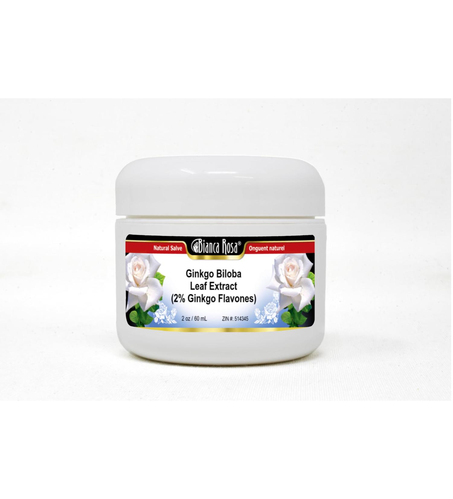 Bianca Rosa Ginkgo Biloba Leaf Extract (2% Ginkgo Flavones) - Salve Ointment (2 oz ZIN: 514345) - 3 Pack - Buy Online on GoSupps.com