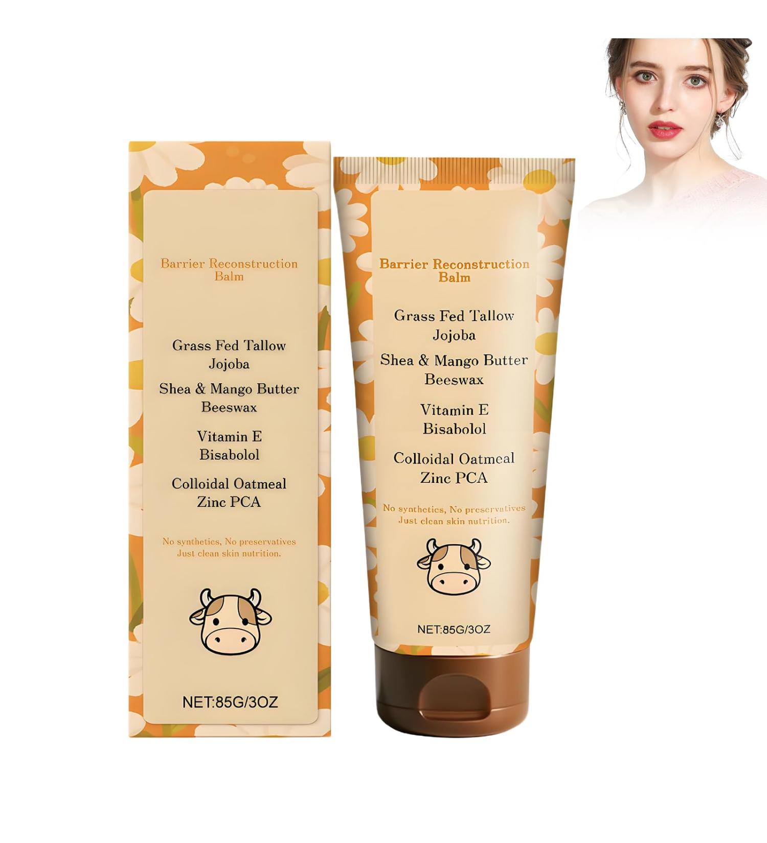 Tallow Balm Tallow Barrier Reconstruction Balm with Colloidal Oatmeal Deep Nourishment & Lasting Resilience Support Skin's Natural Barrier - Buy Online on GoSupps.com