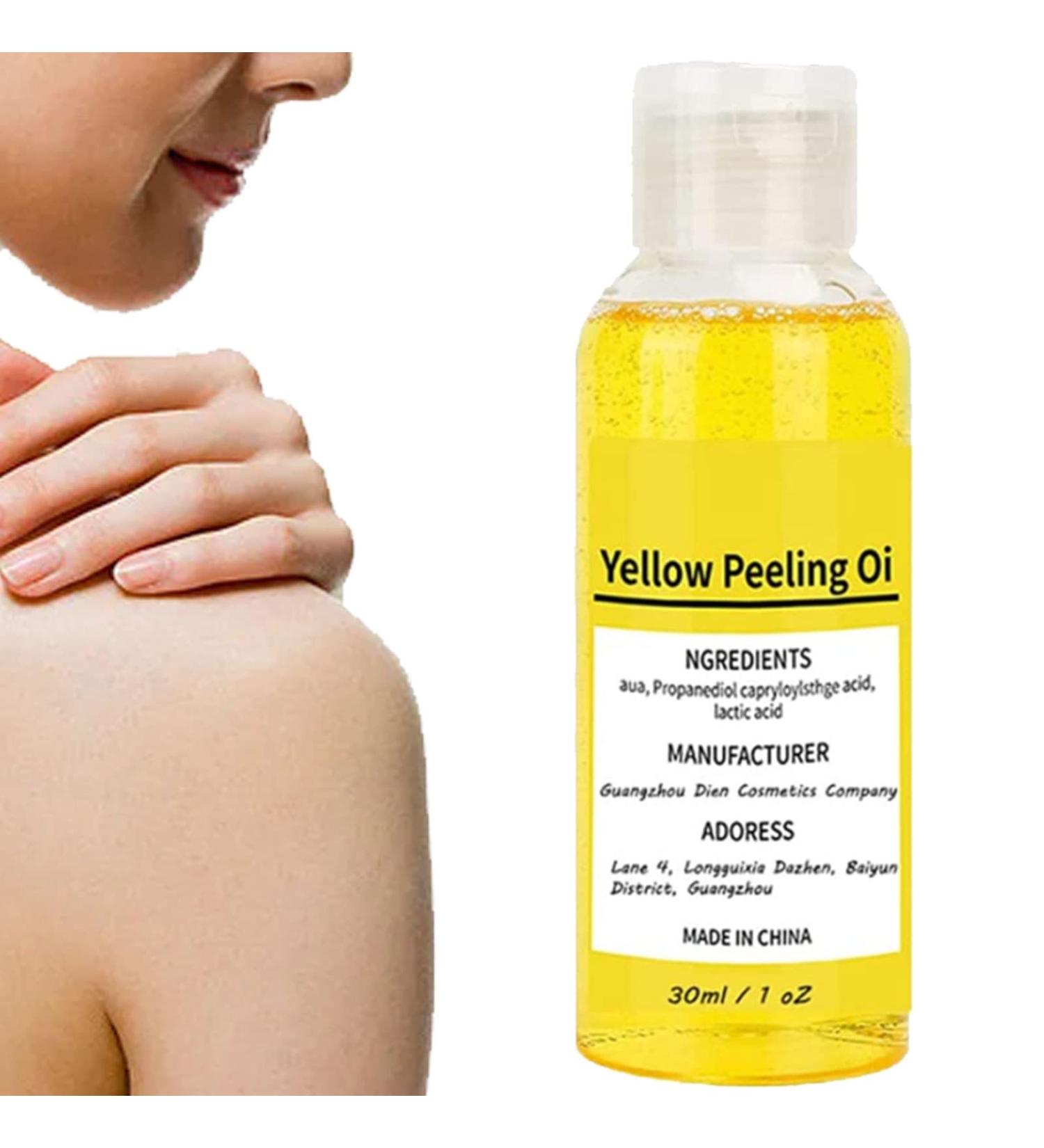 Thai Whitening Yellow Peeling Oil Super Strong Peeling Natural Spots Whitening Yellow Peeling Oil with Hyaluronic Acid Softener Callus Removal - Buy Online on GoSupps.com