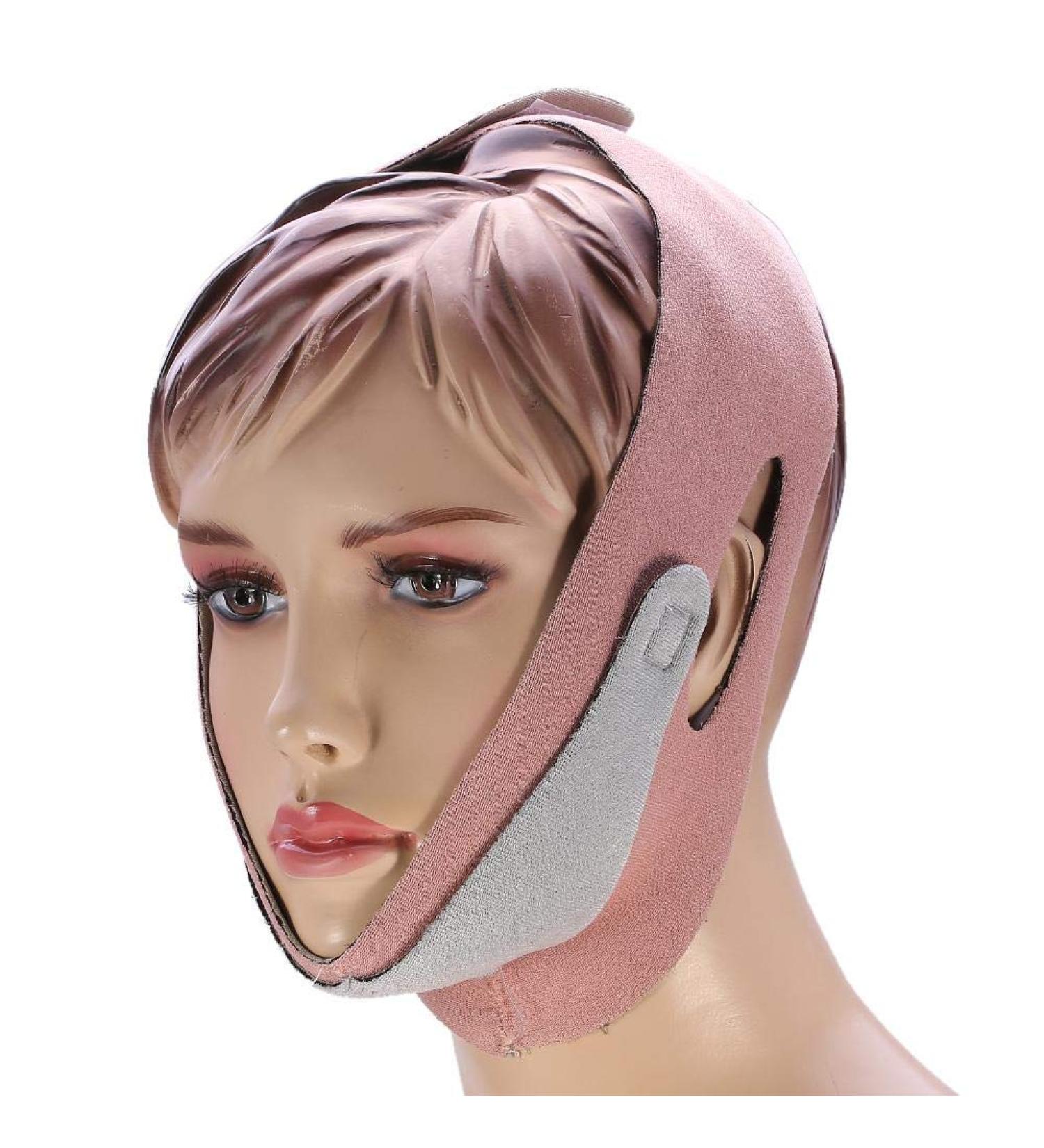 Adjustable Snoring & Facial Lifting Slimming Belt - V-Line Chin Strap for Better Sleep | Men & Women - Buy Online on GoSupps.com