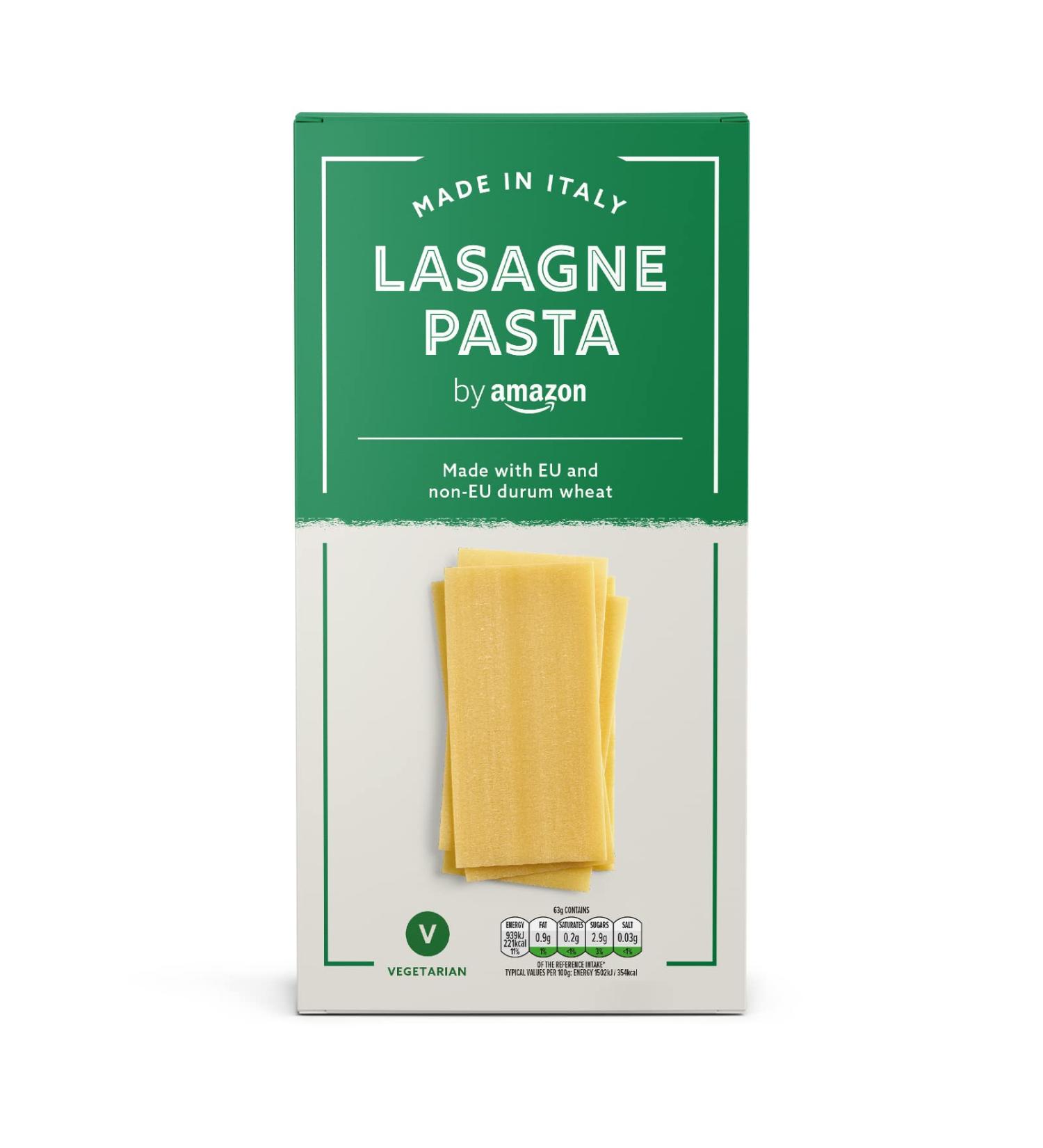 Amazon Lasagne Sheets 500g - Premium Quality Pasta - Pack of 1 - Buy Online on GoSupps.com