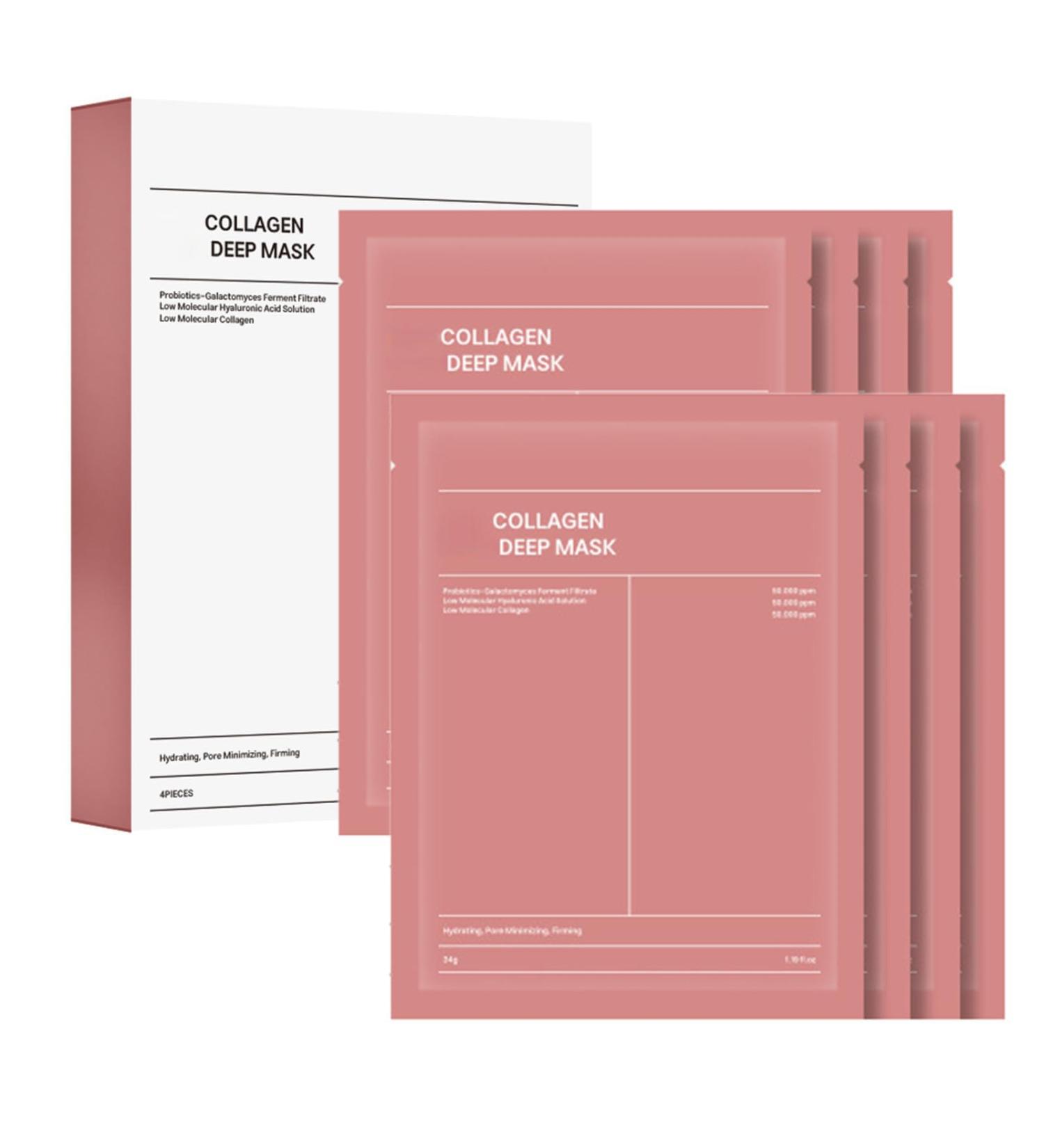 Collagen Mask - Collagen Face Mask - Collagen Mask Overnight - Hydrating Face Mask to Moisturizing - Face Mask - Collagen Deep Mask - Elasticity Improvement (4) - Buy Online on GoSupps.com