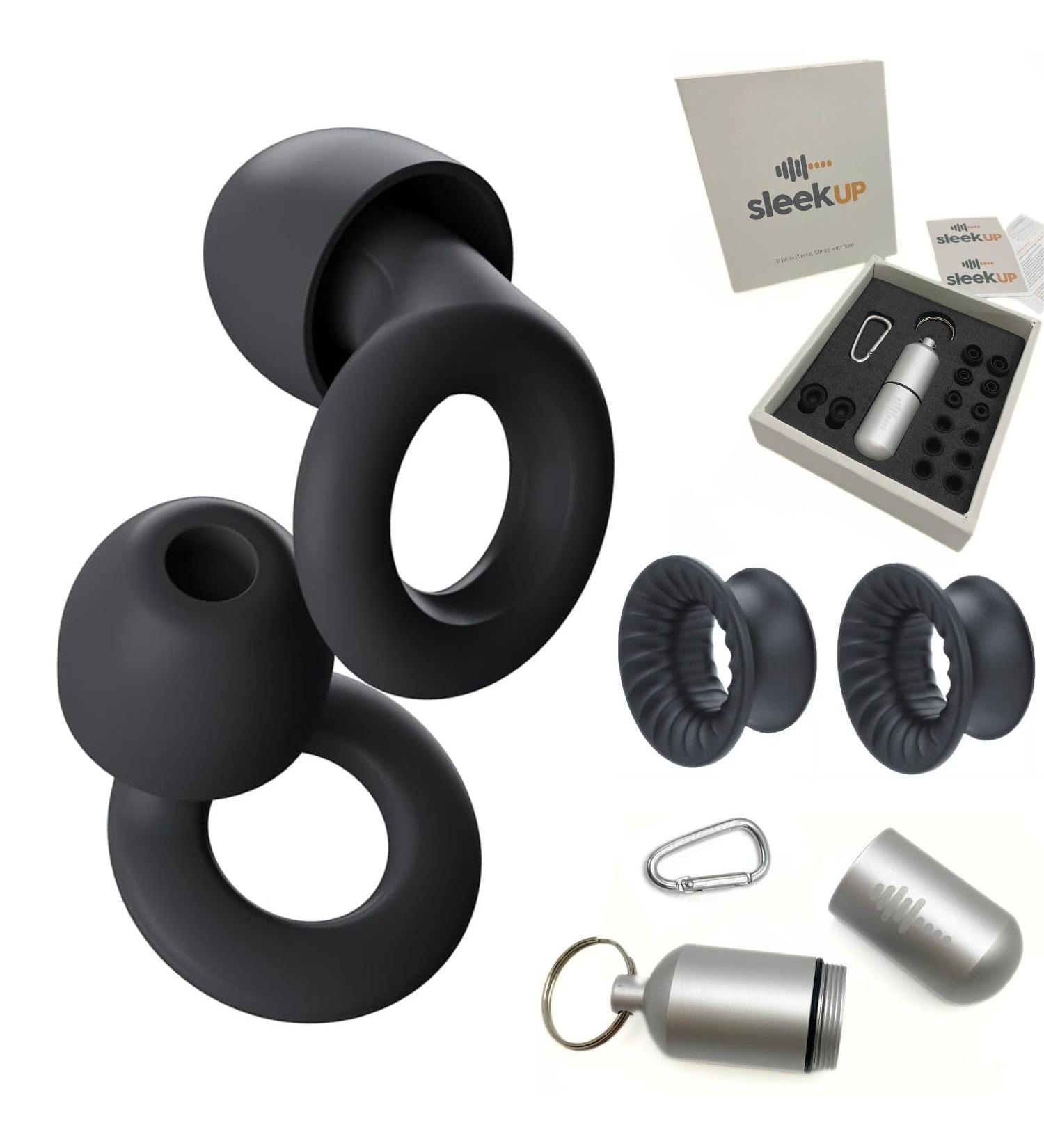 SLEEKUP High Fidelity Ear Plugs for Focus Concerts & Sleep - Misophonia & Noise Sensitivity Protection 10dB-28dB Noise Reduction - Buy Online on GoSupps.com