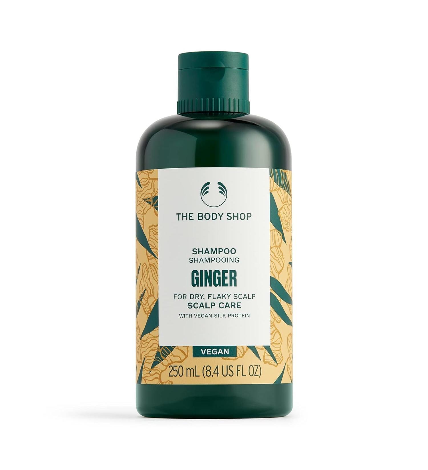 Ginger Scalp Care Shampoo for Dry Flaky Scalp - Vegan Silk Protein - 250ml + Free B Lip Scrub ($7 Value) - International Shipping Available - Buy Online on GoSupps.com