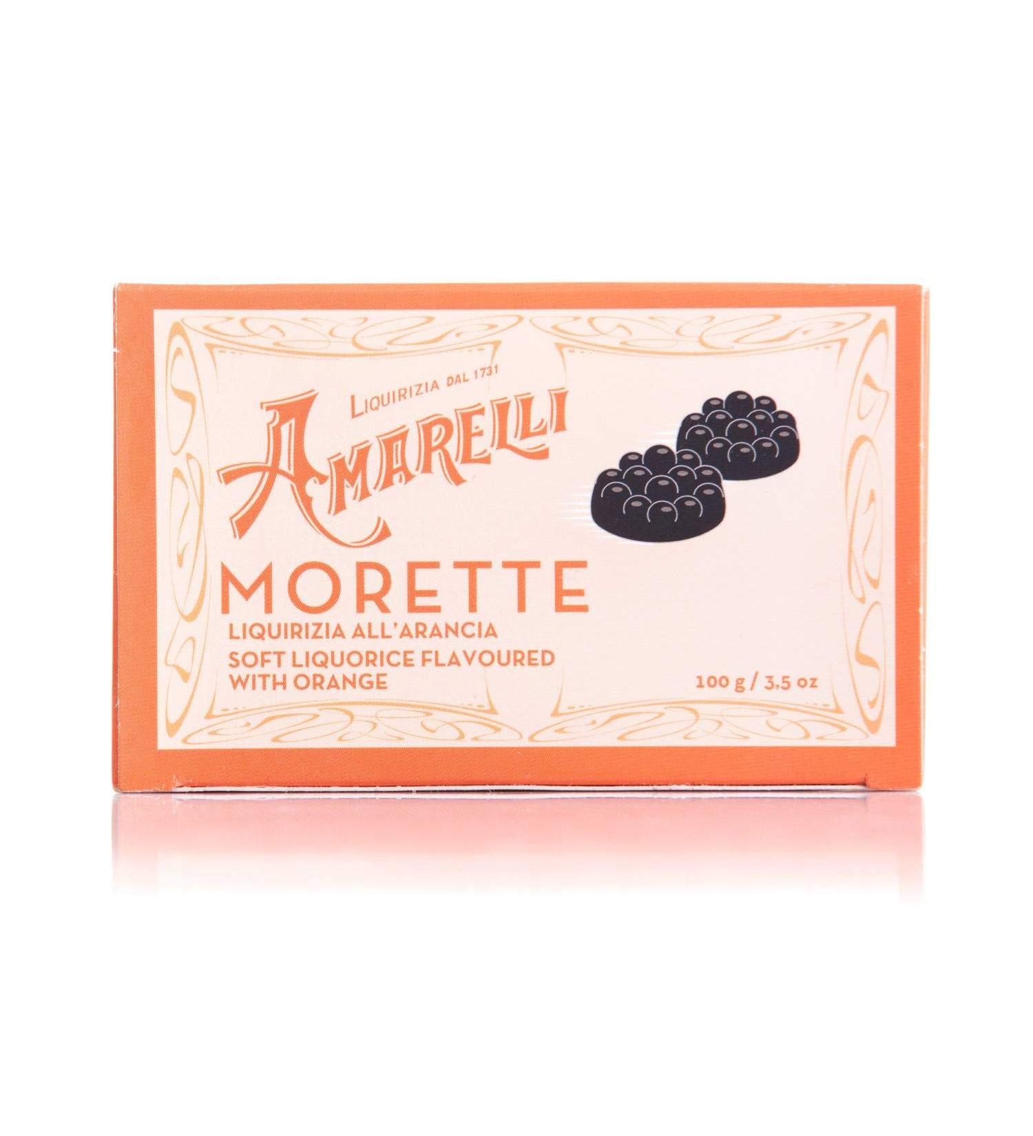 Amarelli - Morette - Small blackberries of soft liquorice flavoured with natural orange - 100 gr - Buy Online on GoSupps.com