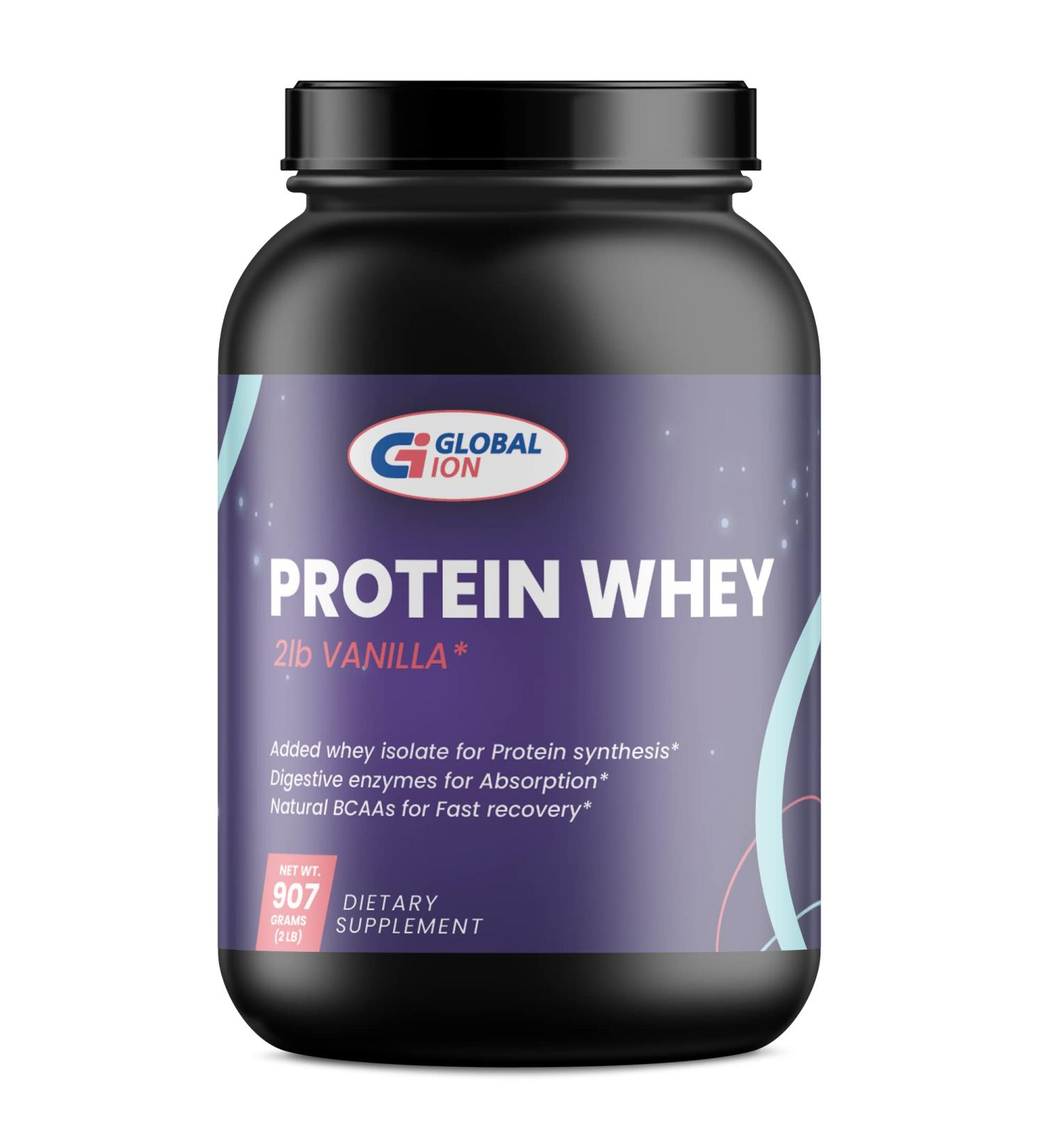 Global Ion 2lb Whey Protein Vanilla - Buy Online on GoSupps.com