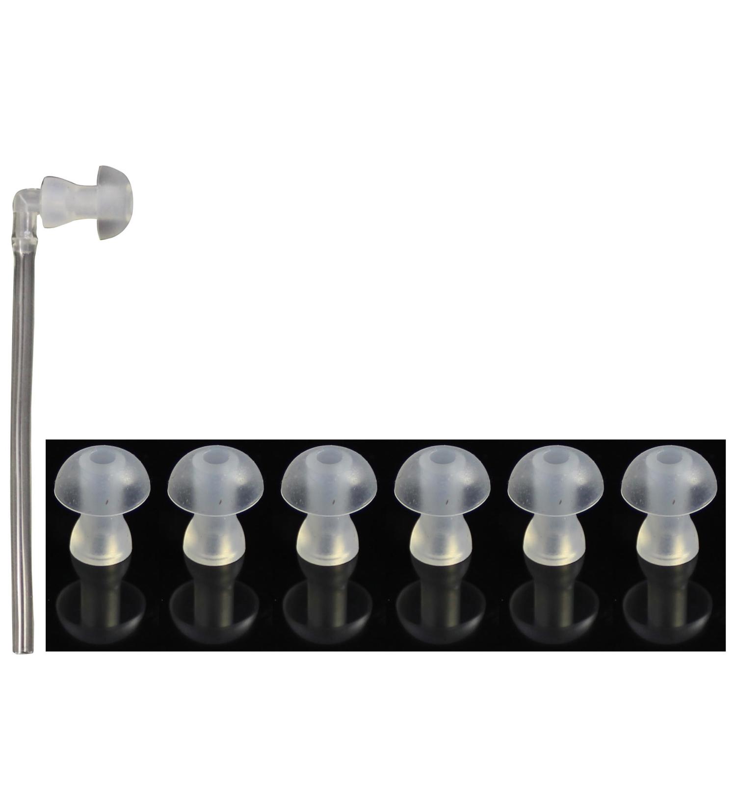FCS Silicone Ear Tips for Hearing Aids - Replacement Domes (6 PC Medium 11mm) | Compatible with BTE & Pocket Instruments - Buy Online on GoSupps.com