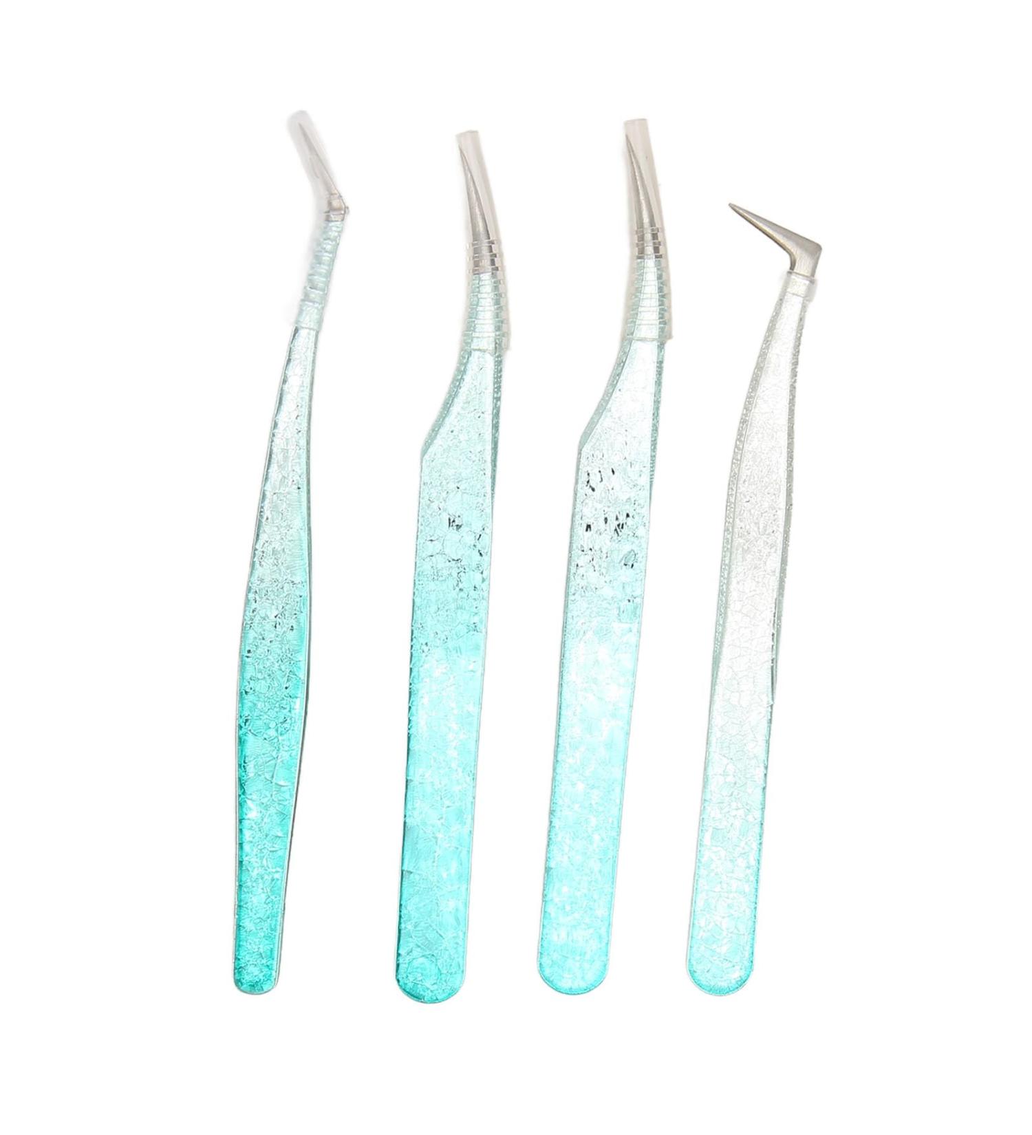 Stainless Steel Fine Tip Tweezer for Nail Art Jewelry Soldering Rhinestone Picking Extracting Sewing Craft - Buy Online on GoSupps.com