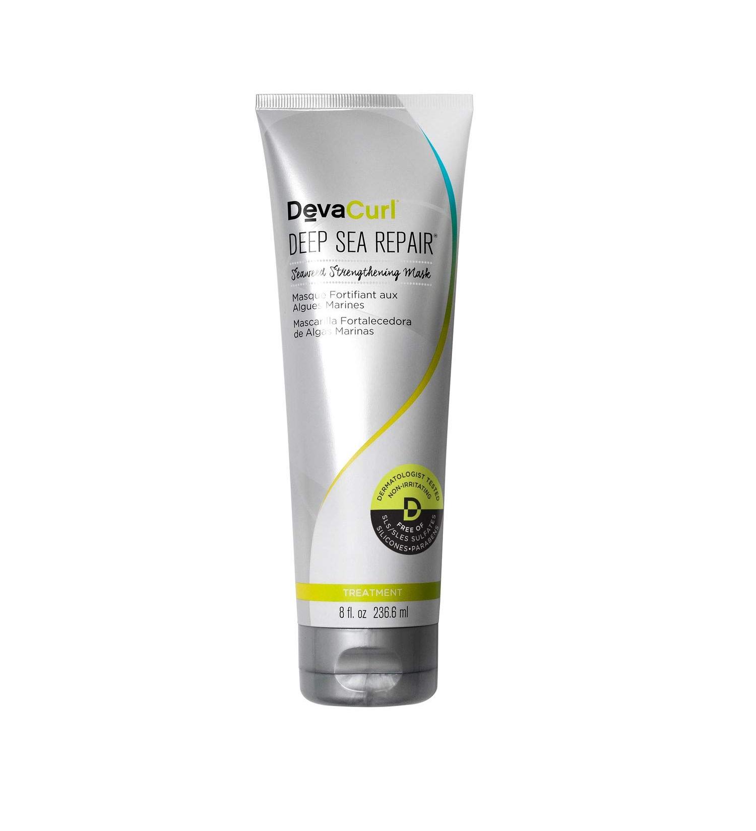 DevaCurl Deep Sea Repair Mask 236.6ml - Seaweed Strengthening Treatment for Healthy Hair | International Shipping - Buy Online on GoSupps.com
