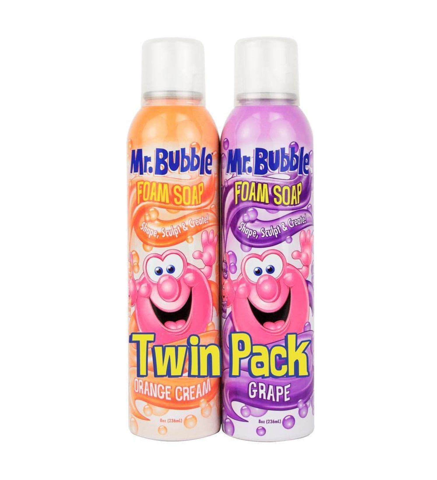 Mr. Bubble Foam Soap Twin Pack - Kids Bath Slime for Soft & Moldable Fun - Gentle Scented Foam Ideal for Sensitive Skin (2 Pack, 8 fl oz Each) - Buy Online on GoSupps.com