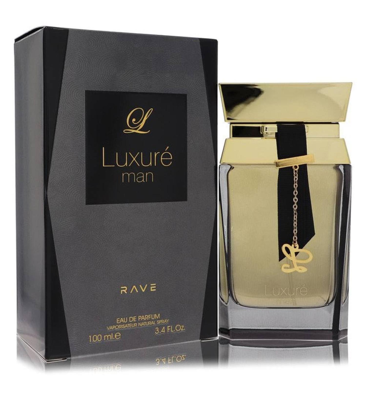RAVE. Luxure Man Eau de Perfum Spray 3.4 Ounce