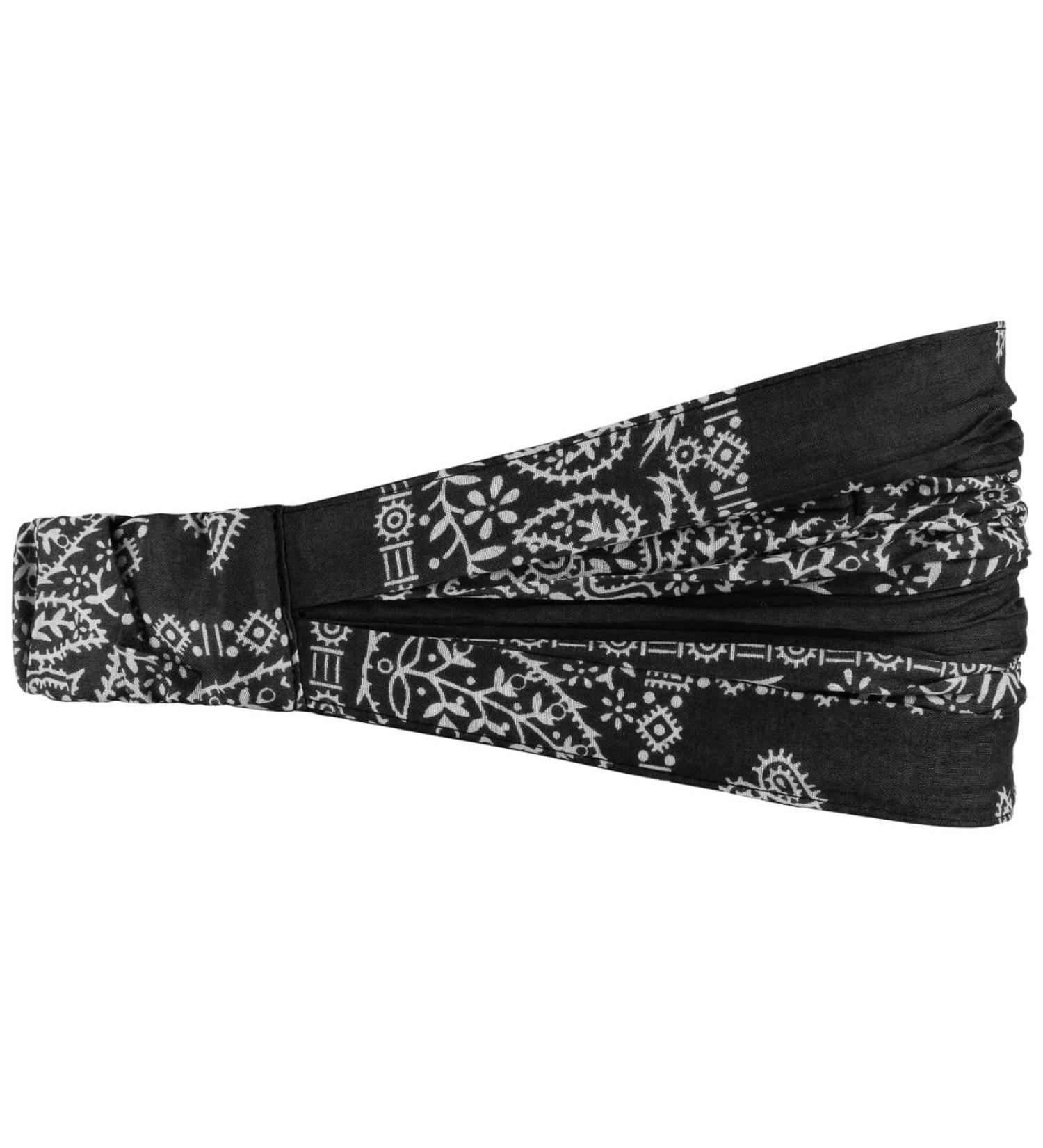 Lipodo Bajala Women's Floral Cotton Headband - Fashionable Portable Hair Band (52-60 cm) - All-Year-Round Black Bandana - 1 Piece - Buy Online on GoSupps.com