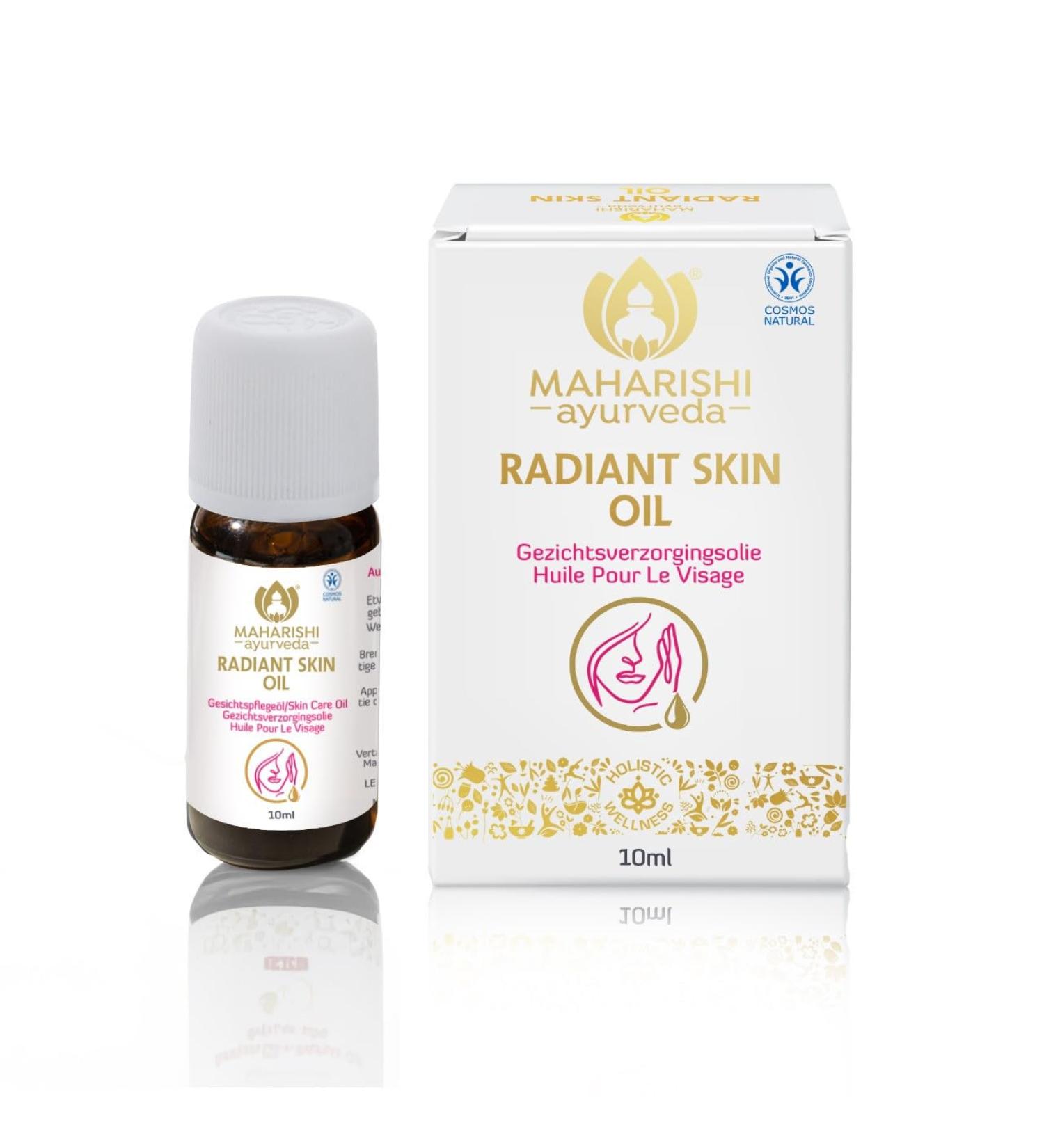 Maharishi ayurveda radiant skin oil Ayurvedic Slin oil tested for healthy skin laboratory rich in iron good tolerance 10 ml oil pack 1 1