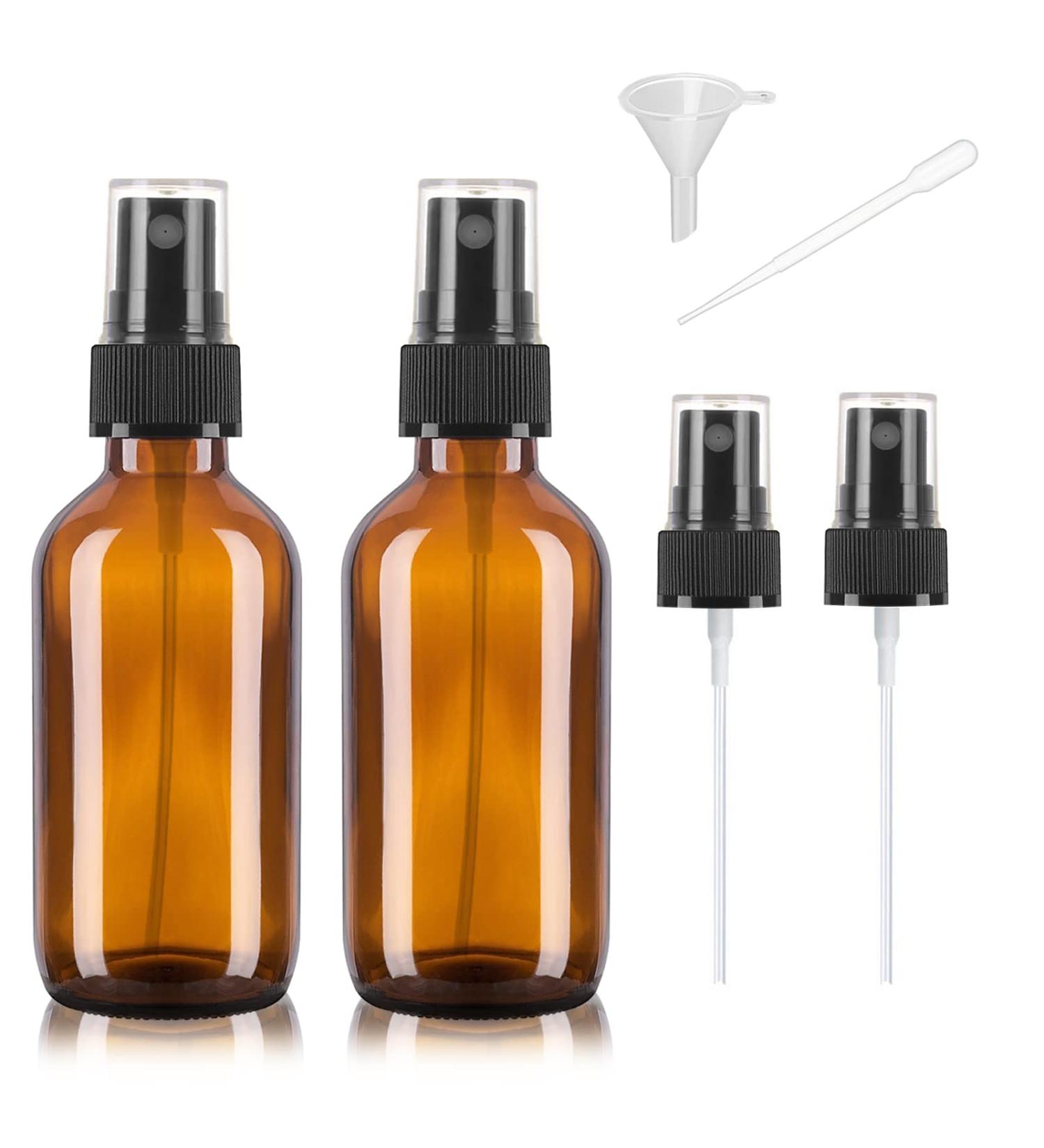 AsfaCuputure 60ml Glass Spray Bottle - Travel Fine Fog Atomizer for Essentials Perfume & Aromatherapy - 2 Pack - Buy Online on GoSupps.com