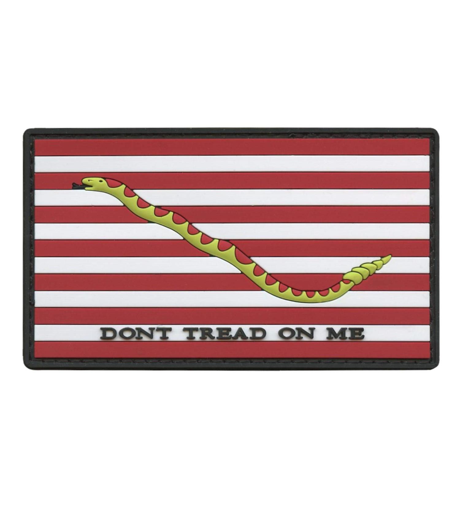 USA America First Navy Jack Flag USN DTOM Dont Tread On Me Tactical Morale PVC Rubber Fastener